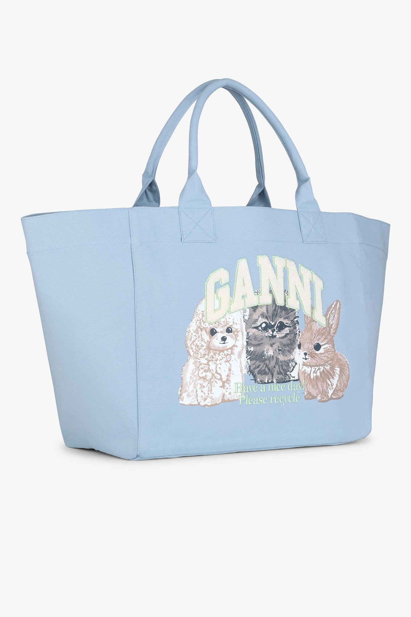 Blue XXL Animal Print Tote Product Image