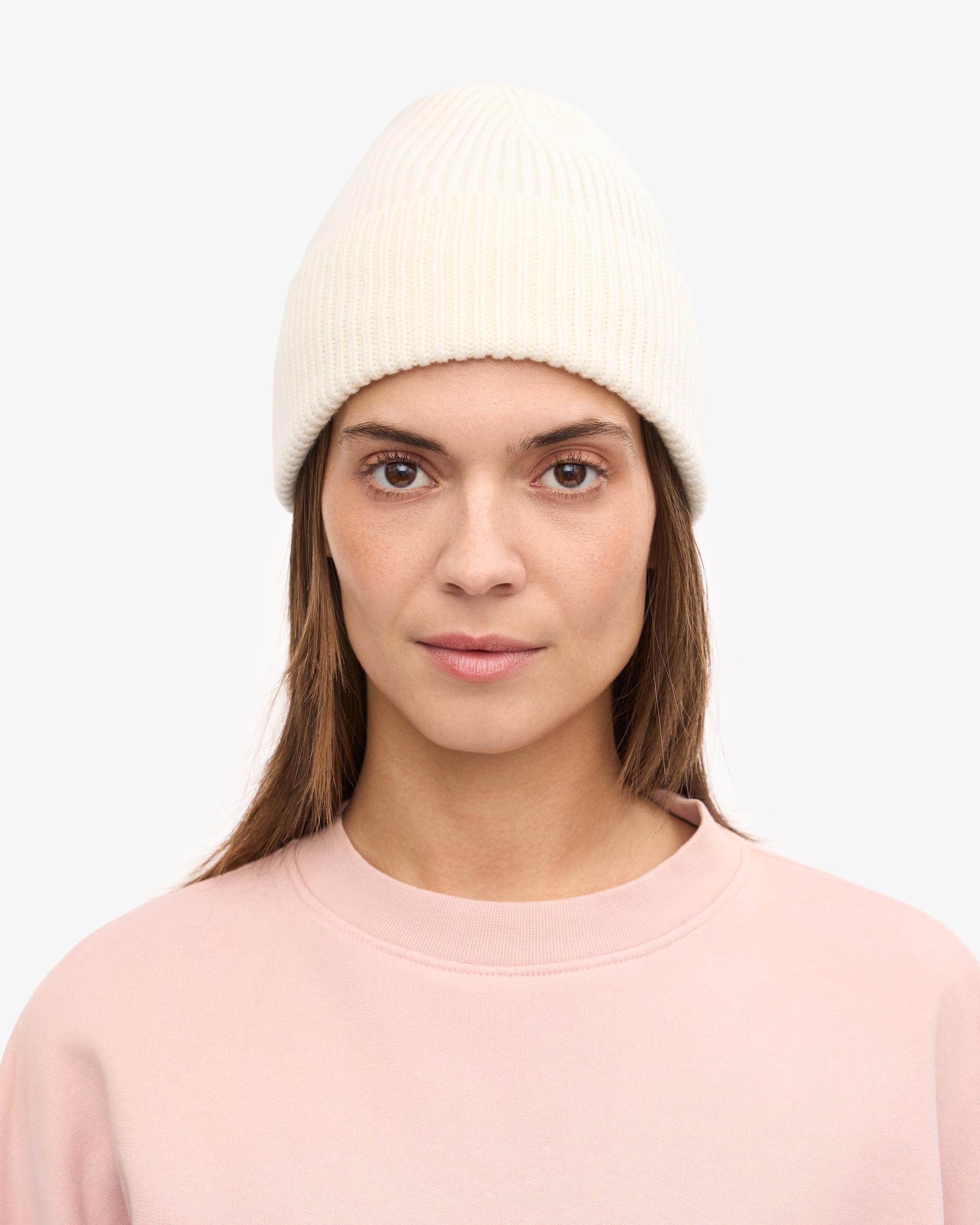 Merino Wool Beanie - Optical White Product Image