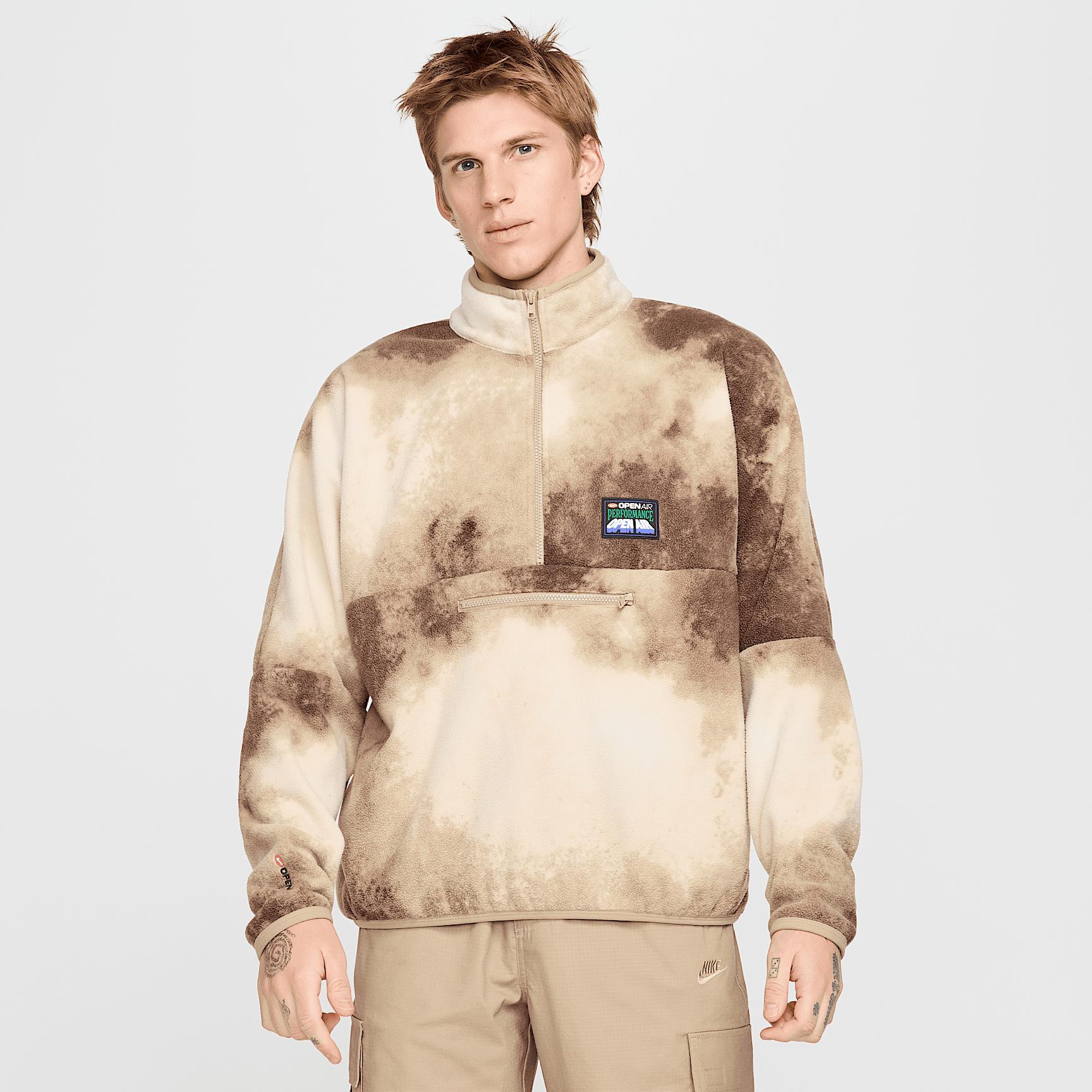 Nike Mens Club 1/2-Zip Pullover Long-Sleeve Top | HV4628-247 Product Image