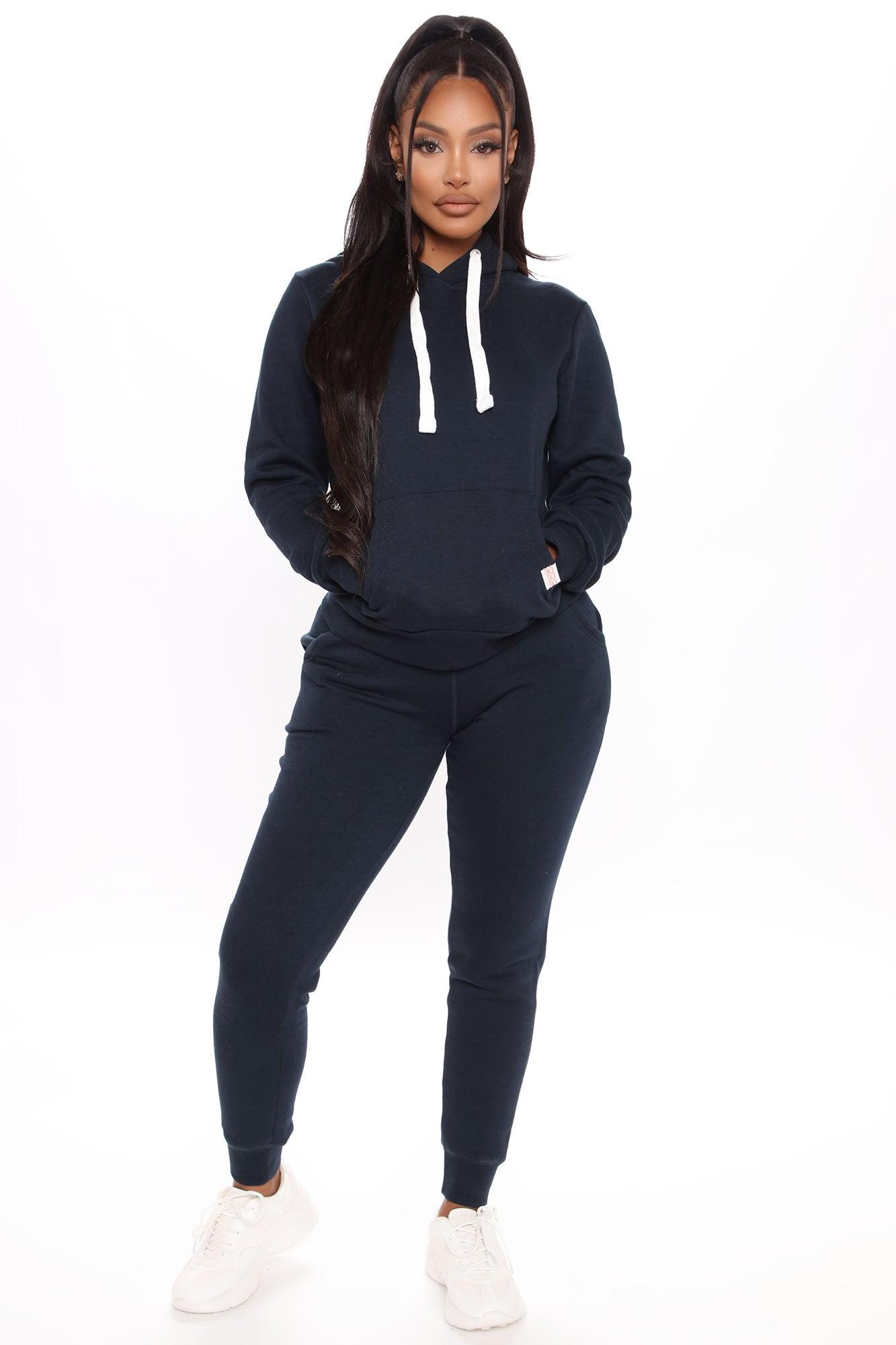 Relaxed Vibe Solid Hoodie - Navy Product Image