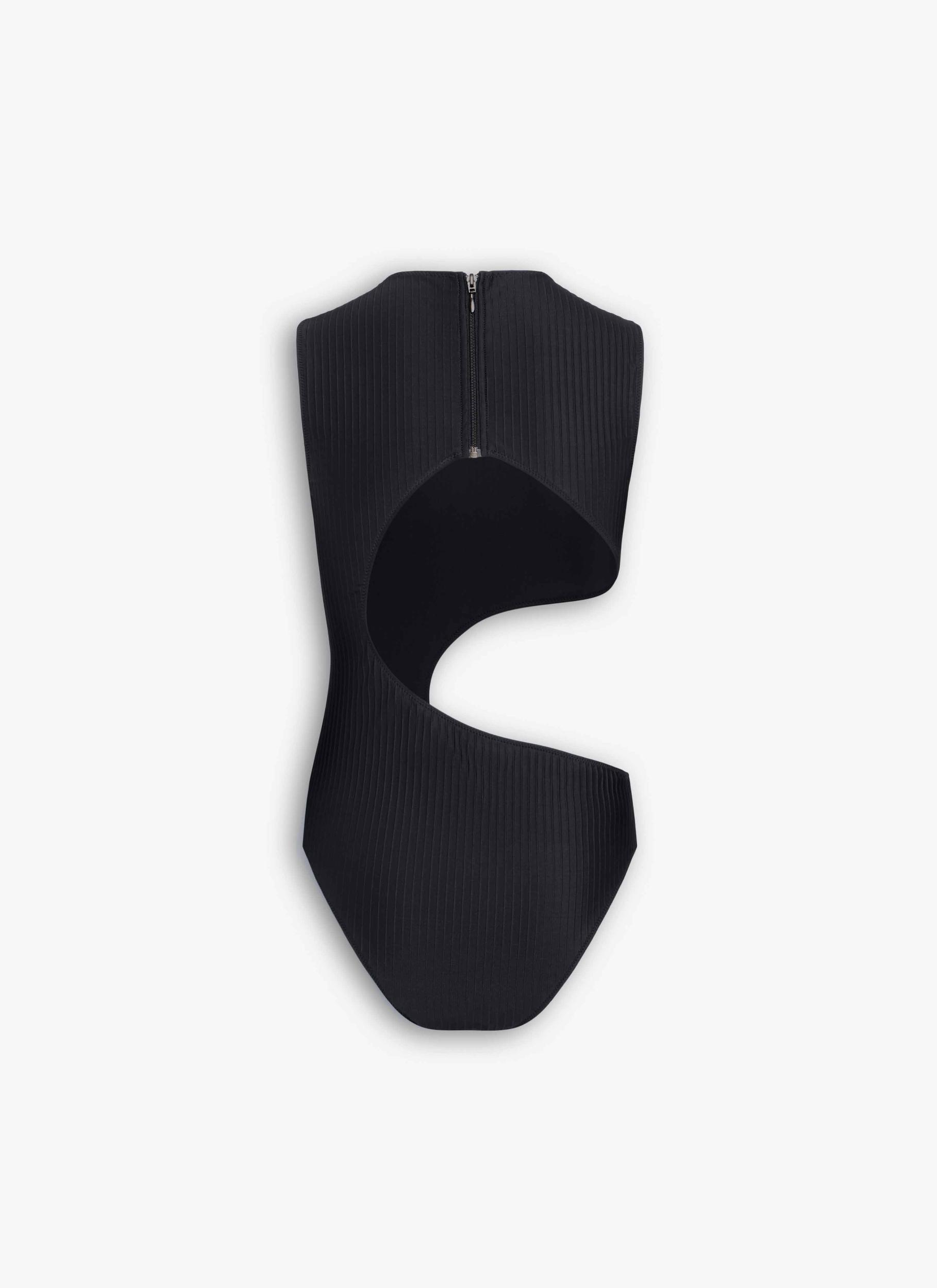 BLACK CUT-OUT SWIMSUIT Product Image