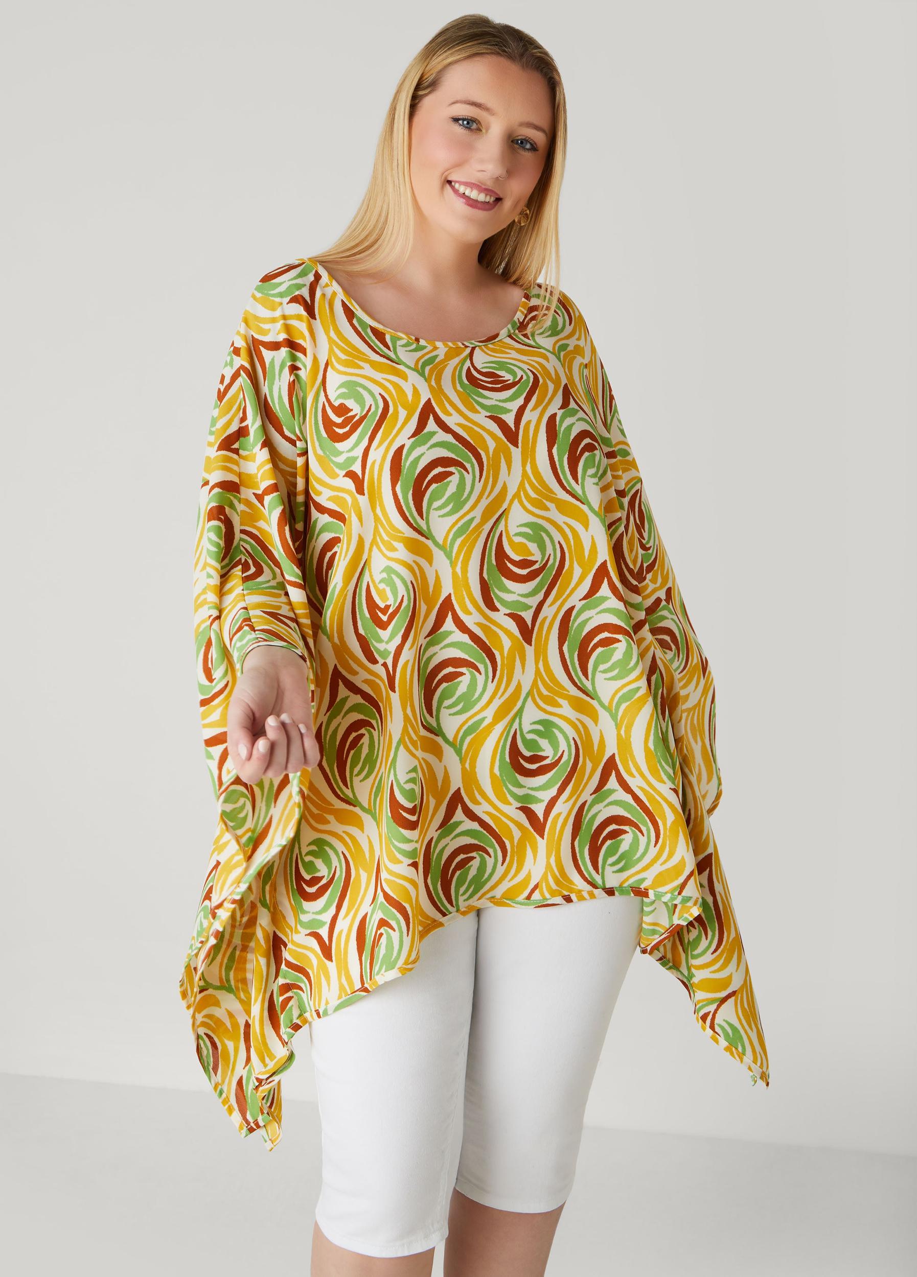Printed Crepe Blouse Product Image