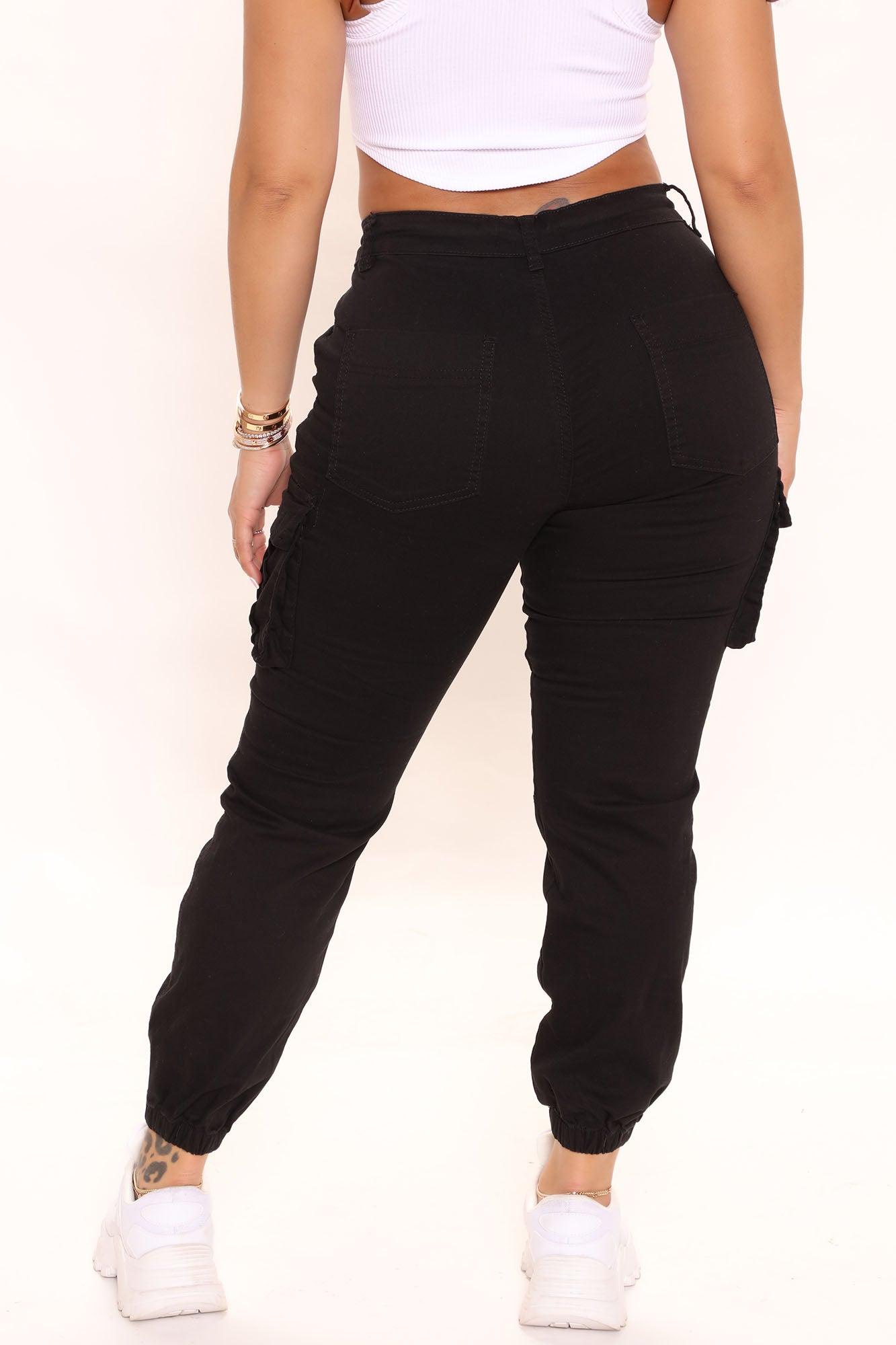 Victoria Cargo Pants - Black Product Image