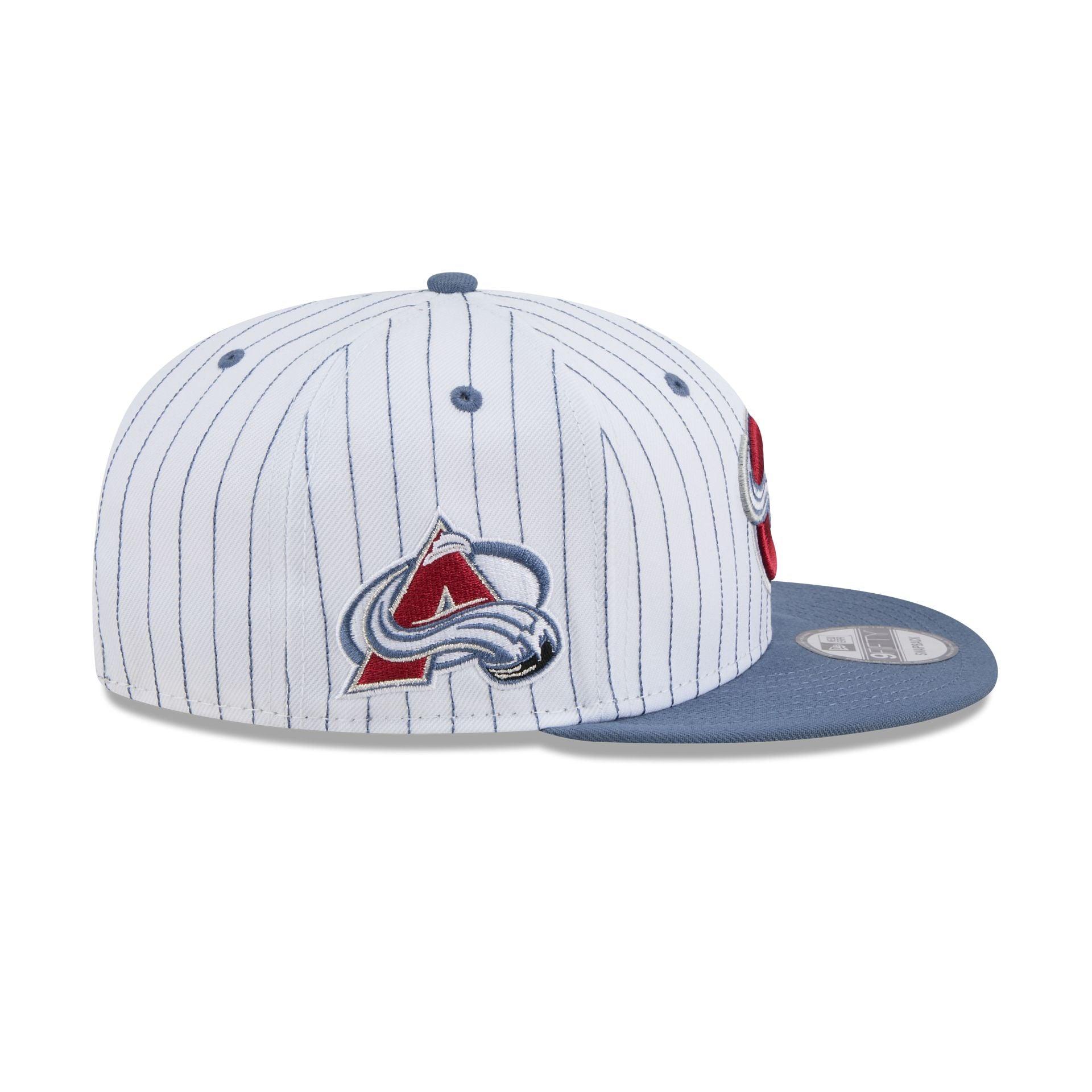 Colorado Avalanche Deceptor Pinstripe 9FIFTY Snapback Hat Male Product Image