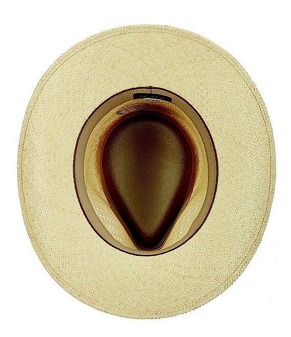 Dorfman Milano Scala Genuine Panama Straw Outback 3#double; Brim Hat Product Image