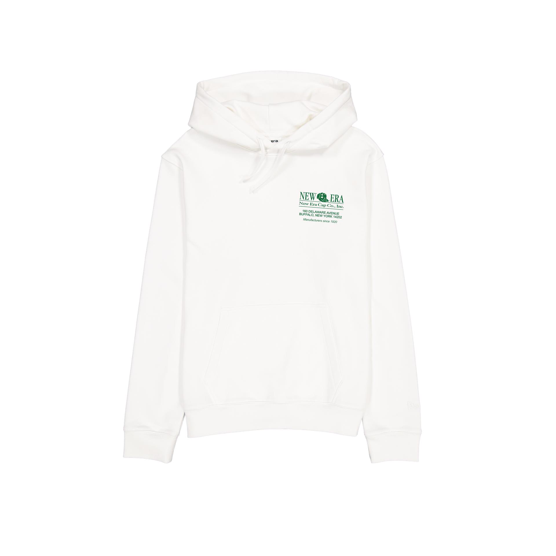 Sized Graphic College White Hoodie Male Product Image