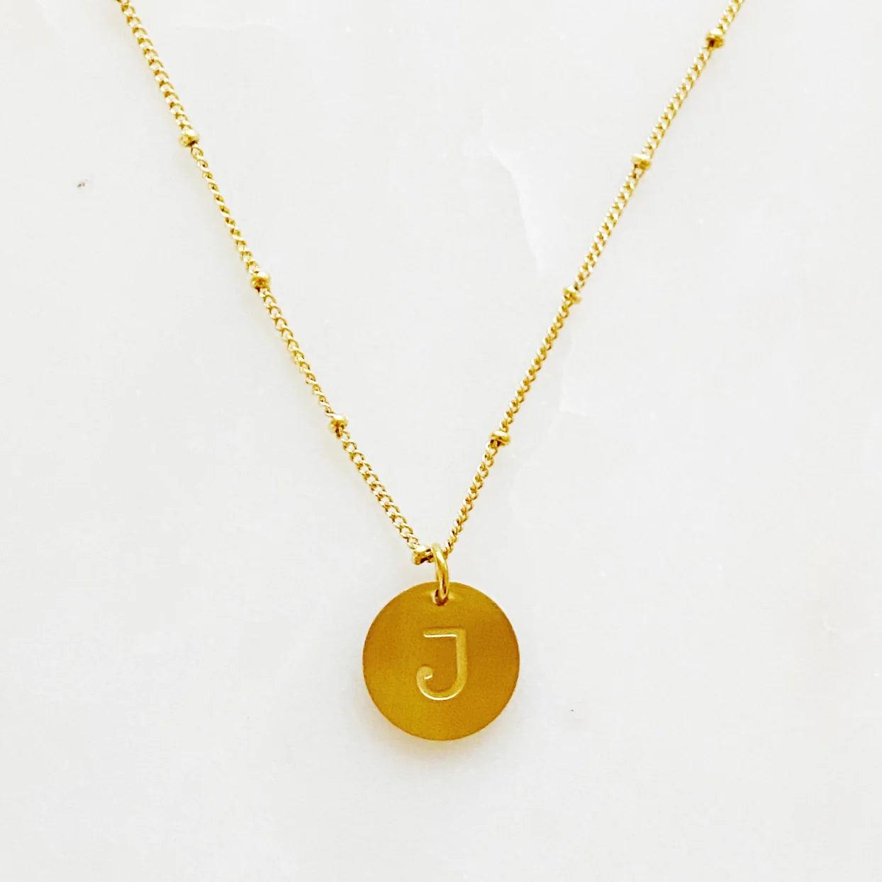 Round Initial Necklace Product Image