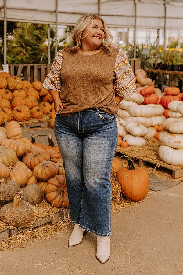 Autumn Treasure Knit Top Curves Product Image