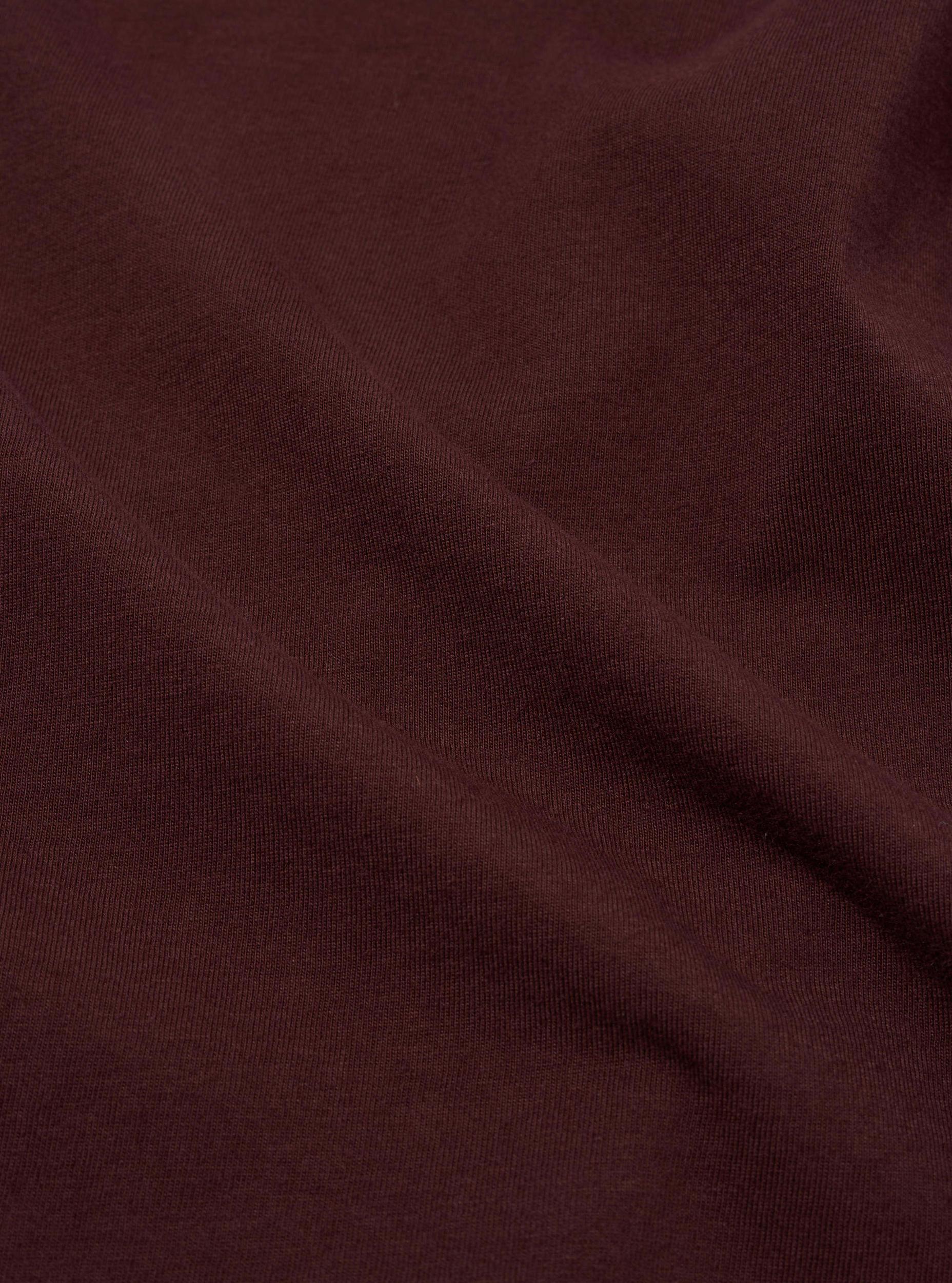 Rich Brown Organic Jersey Print Pocket Tee Product Image