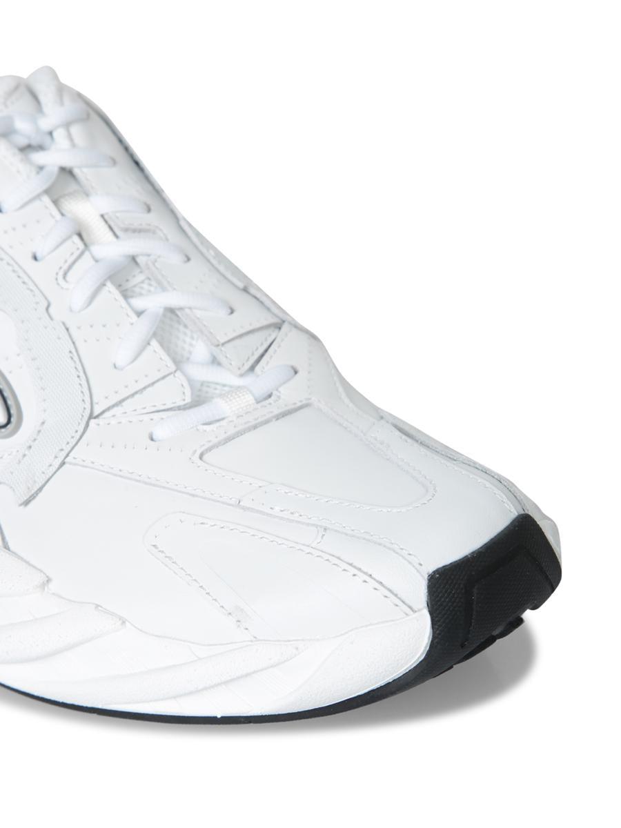 BALENCIAGA Men White Cowskin And Polyester Monday Shoe Sneakers Product Image