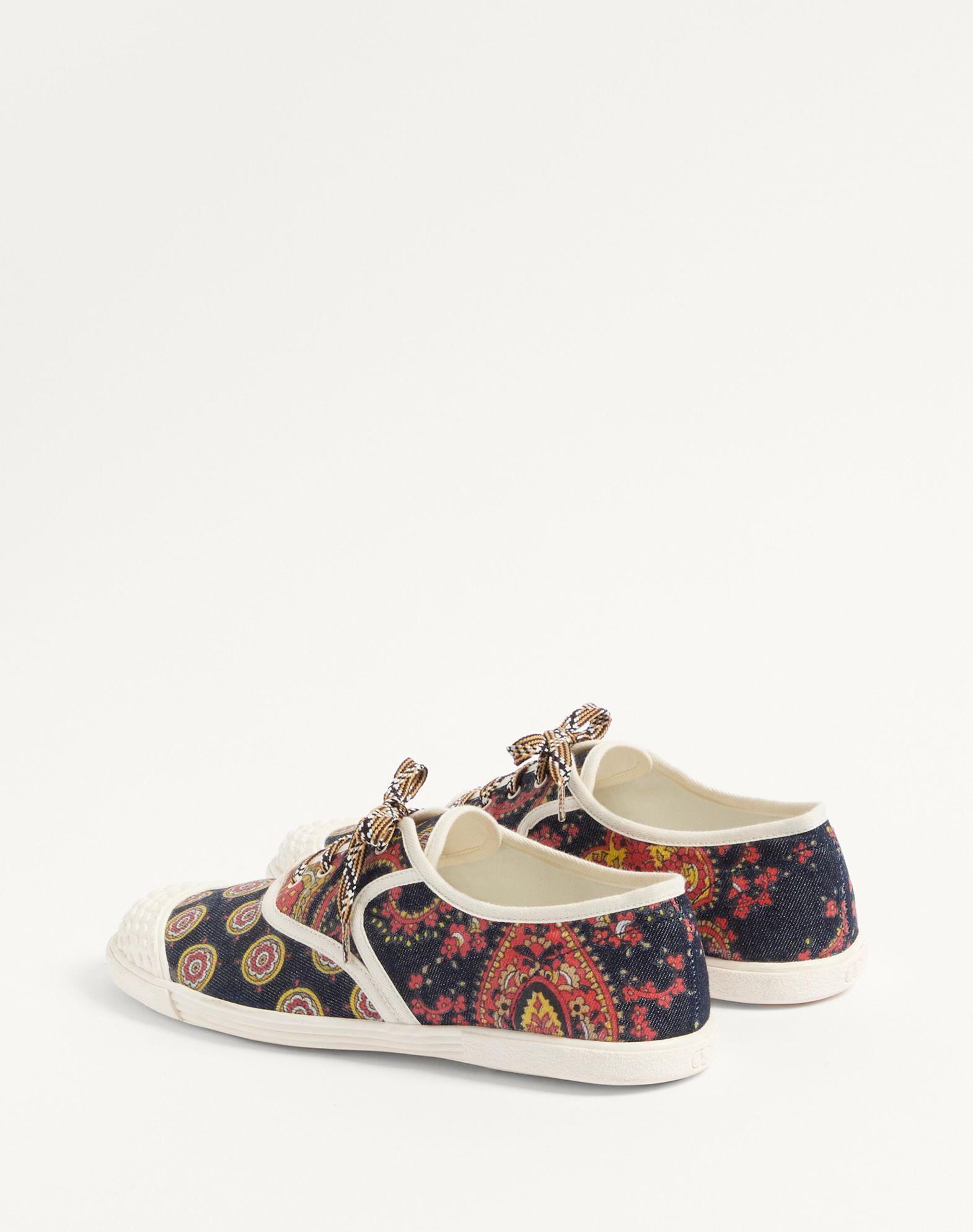 Bay By Bay Sneakers In Voyage Imaginaire Denim Fabric  Product Image