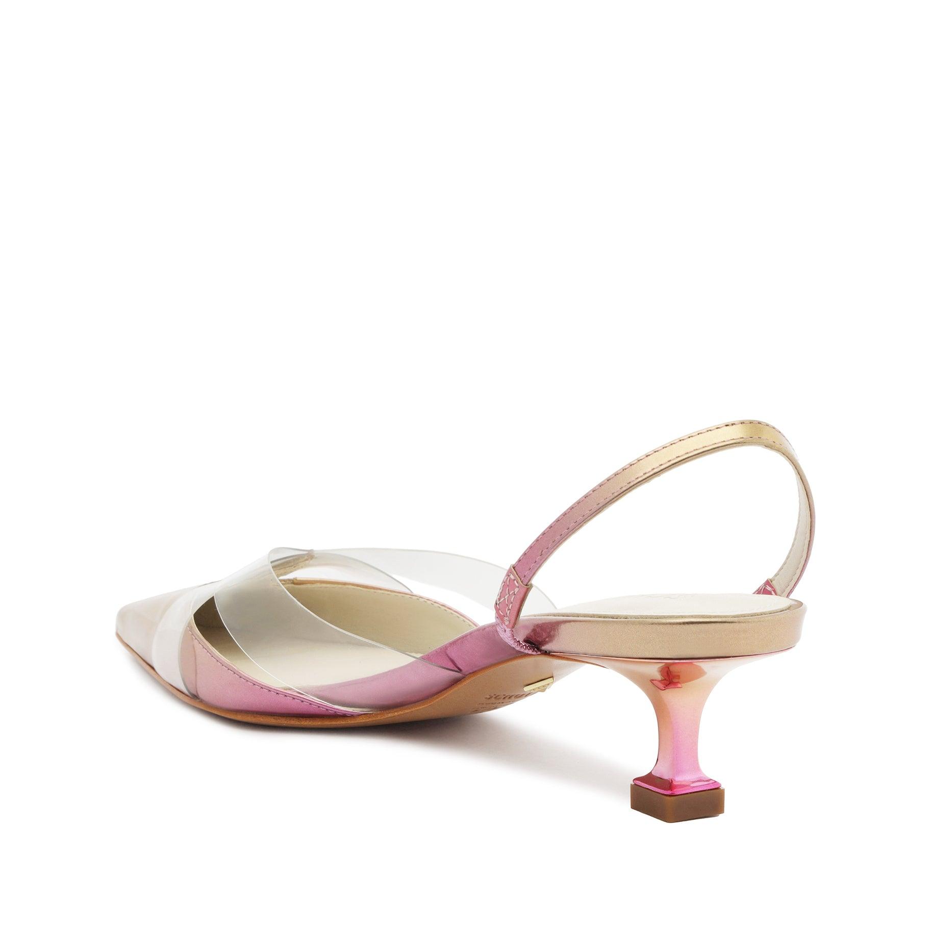 Tori Kitten Vinyl & Specchio Leather Pump Female Product Image