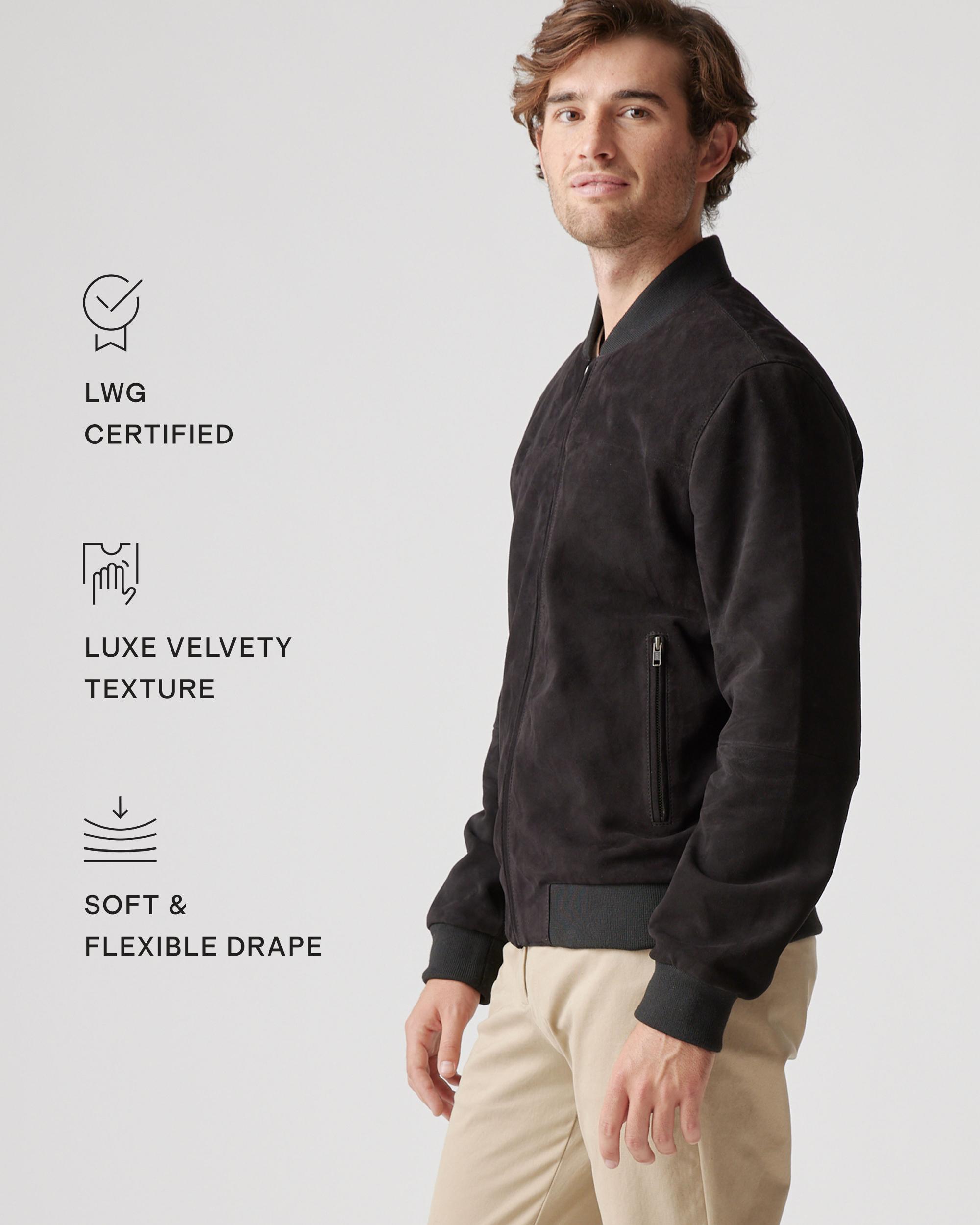 Quince | Men's 100% Suede Bomber Jacket Suede Leather Product Image