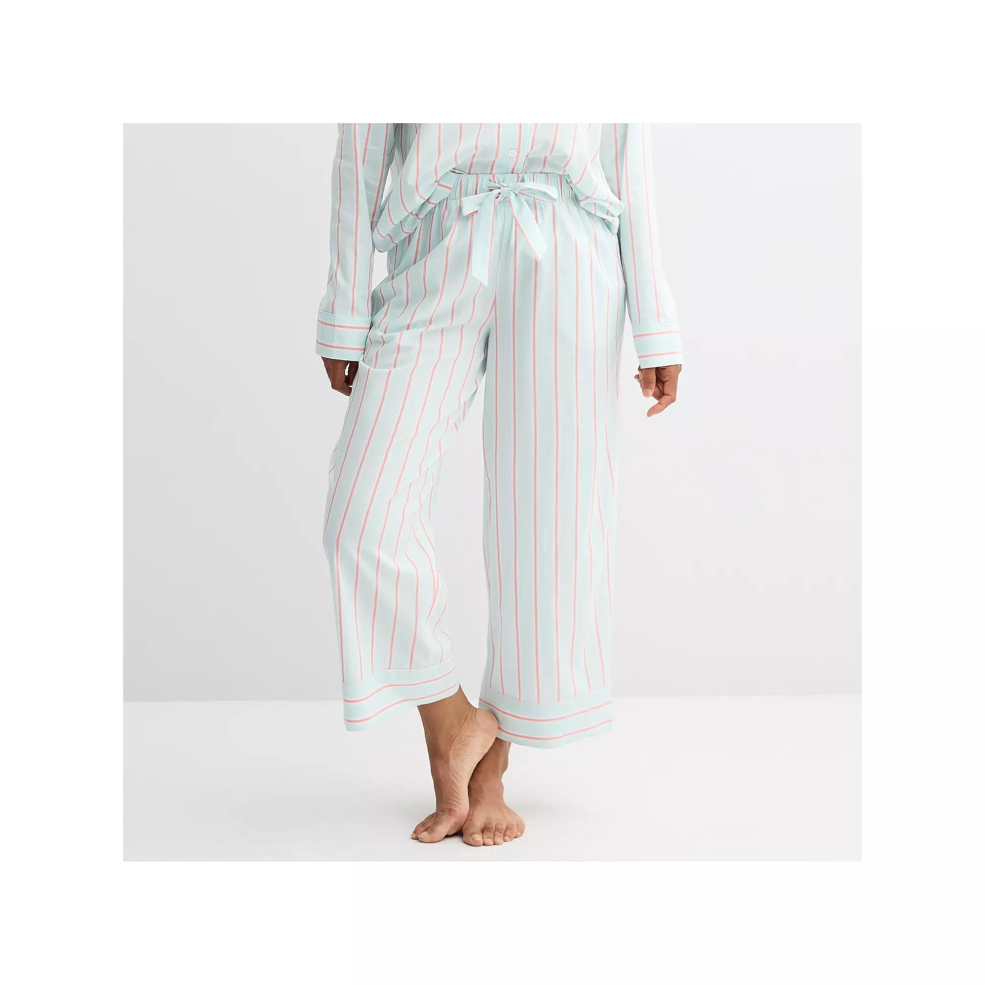 Women's Sonoma Goods For Life® Woven Sleep Pants, Size: Small, Blue Stripe Product Image