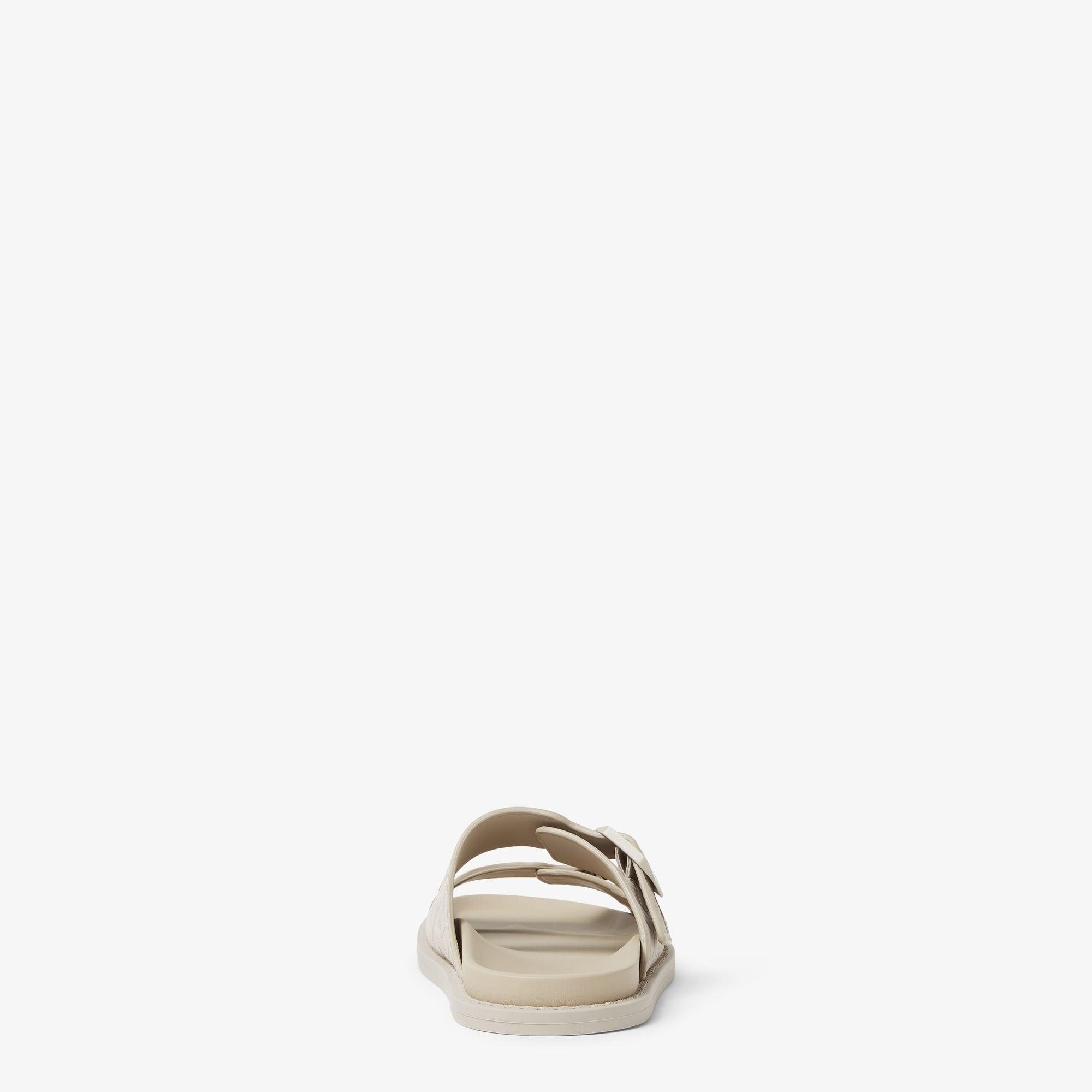 Fendi Feel SandalsBeige nubuck leather sandals Product Image