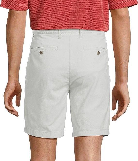 Roundtree & Yorke The Cloud Collection 8#double; Flat-Front Tech Pocket Washed Chino Shorts Product Image