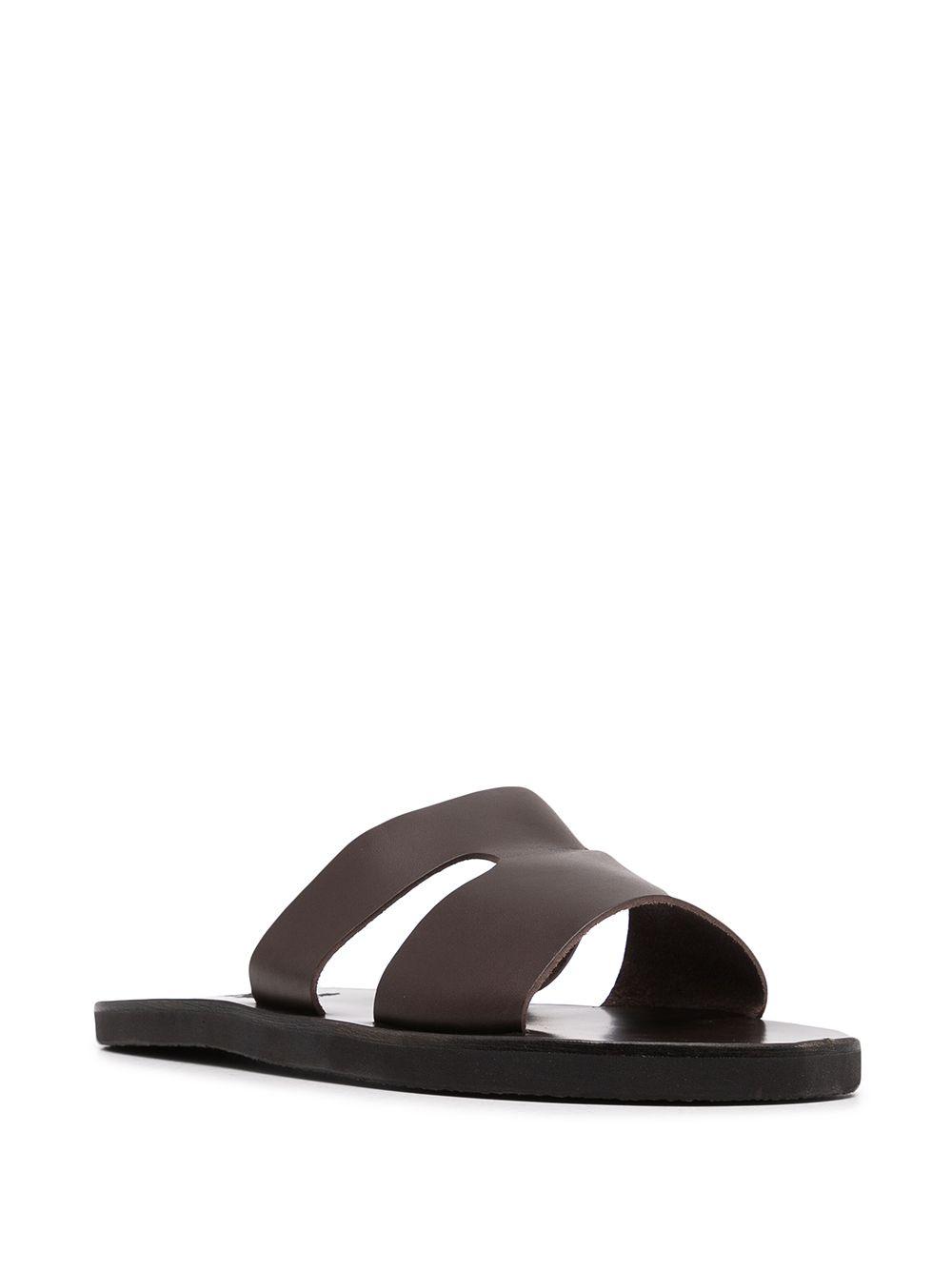 double-strap leather sandals  Product Image