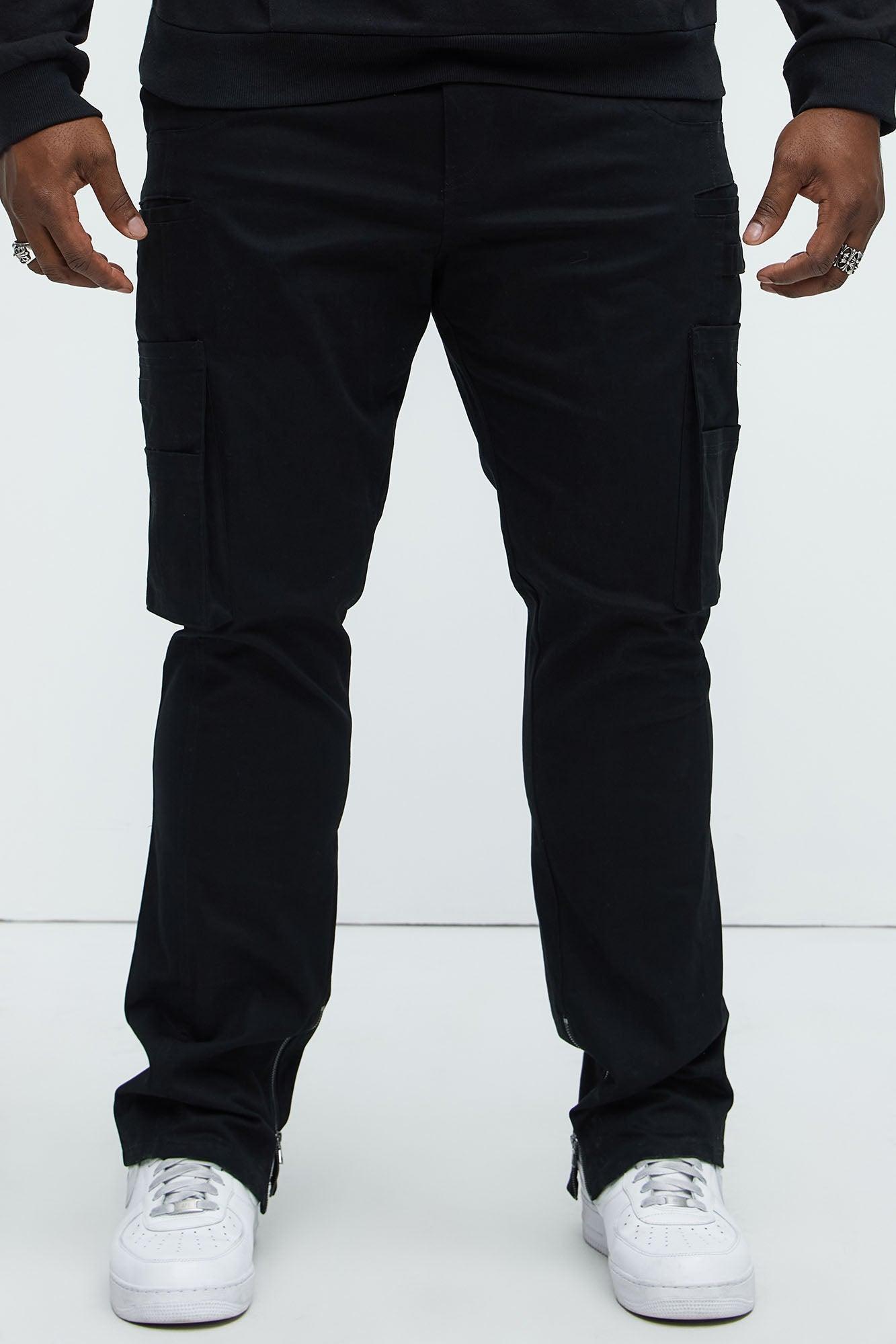 Workmans Utility Stacked Slim Cargo Pants - Black Product Image