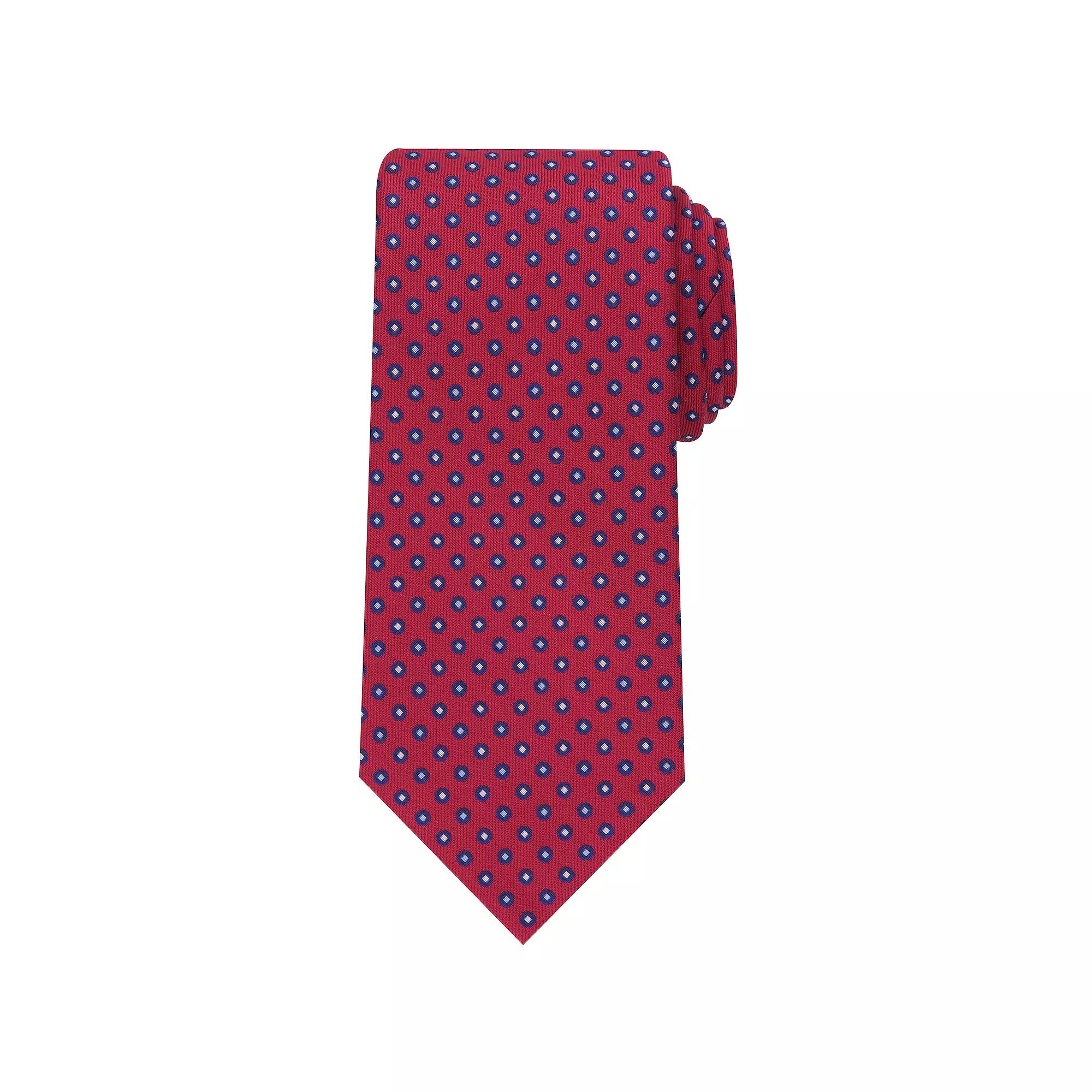 Men's Bespoke Grove Dot Tie, Red Grove Dot Product Image