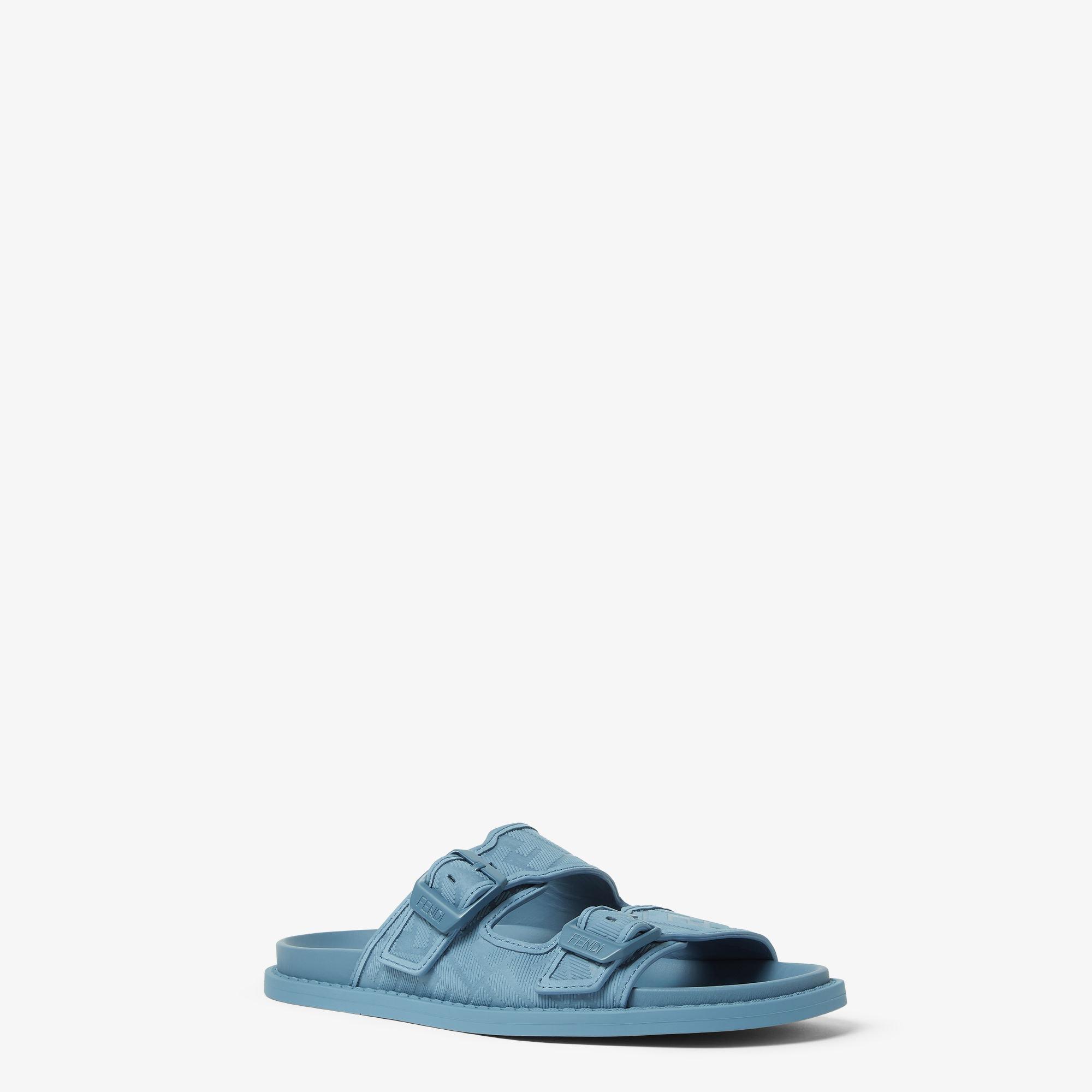 Fendi Feel SandalsLight blue nubuck leather sandals Product Image