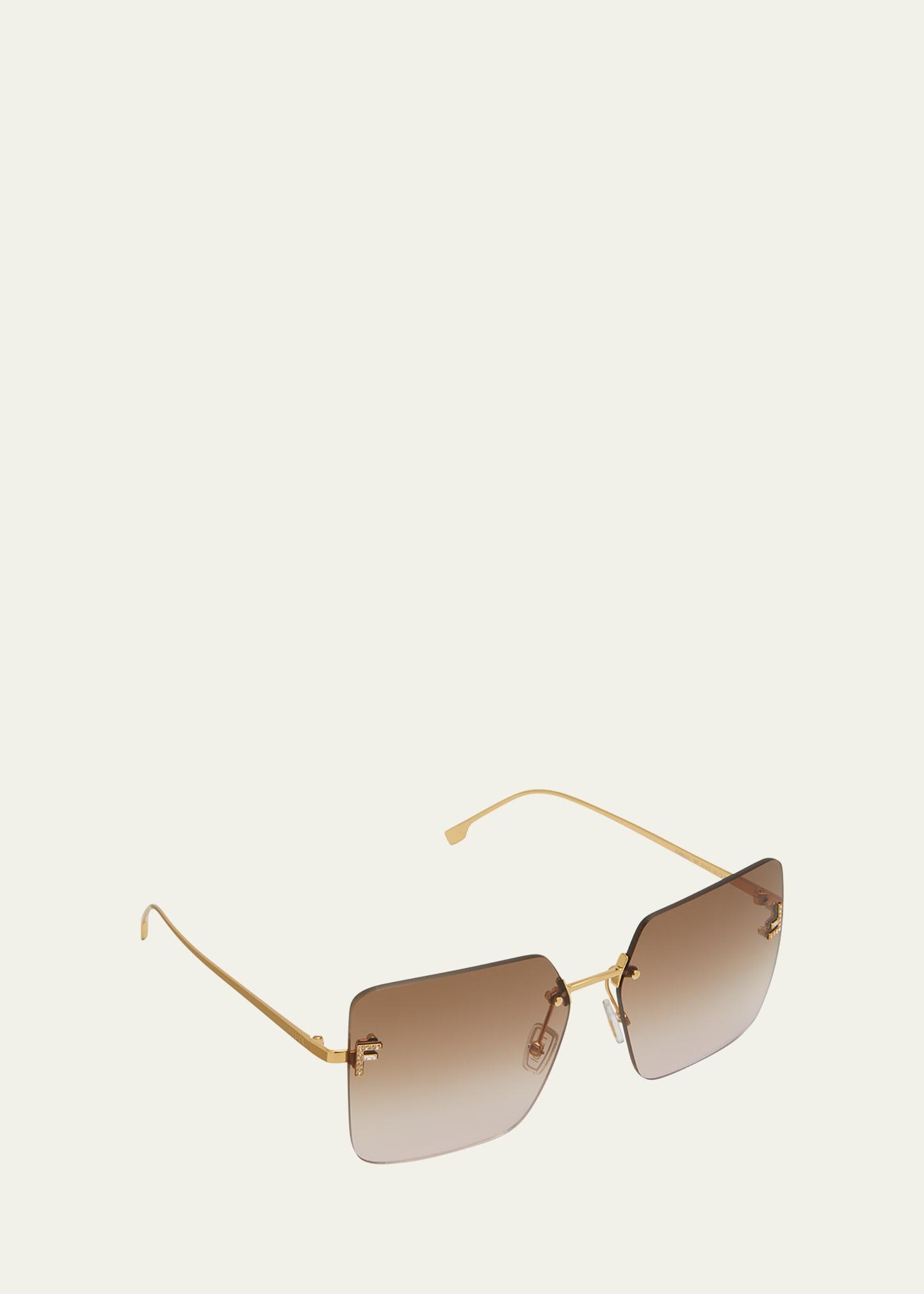 Fendi Rimless Square Sunglasses, 59mm Product Image