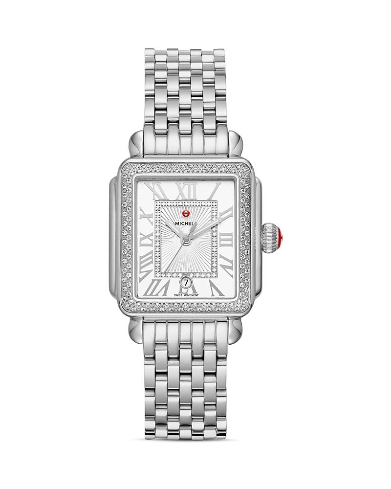 Womens Deco Madison Mid Stainless-Steel Diamond Bracelet Watch Product Image