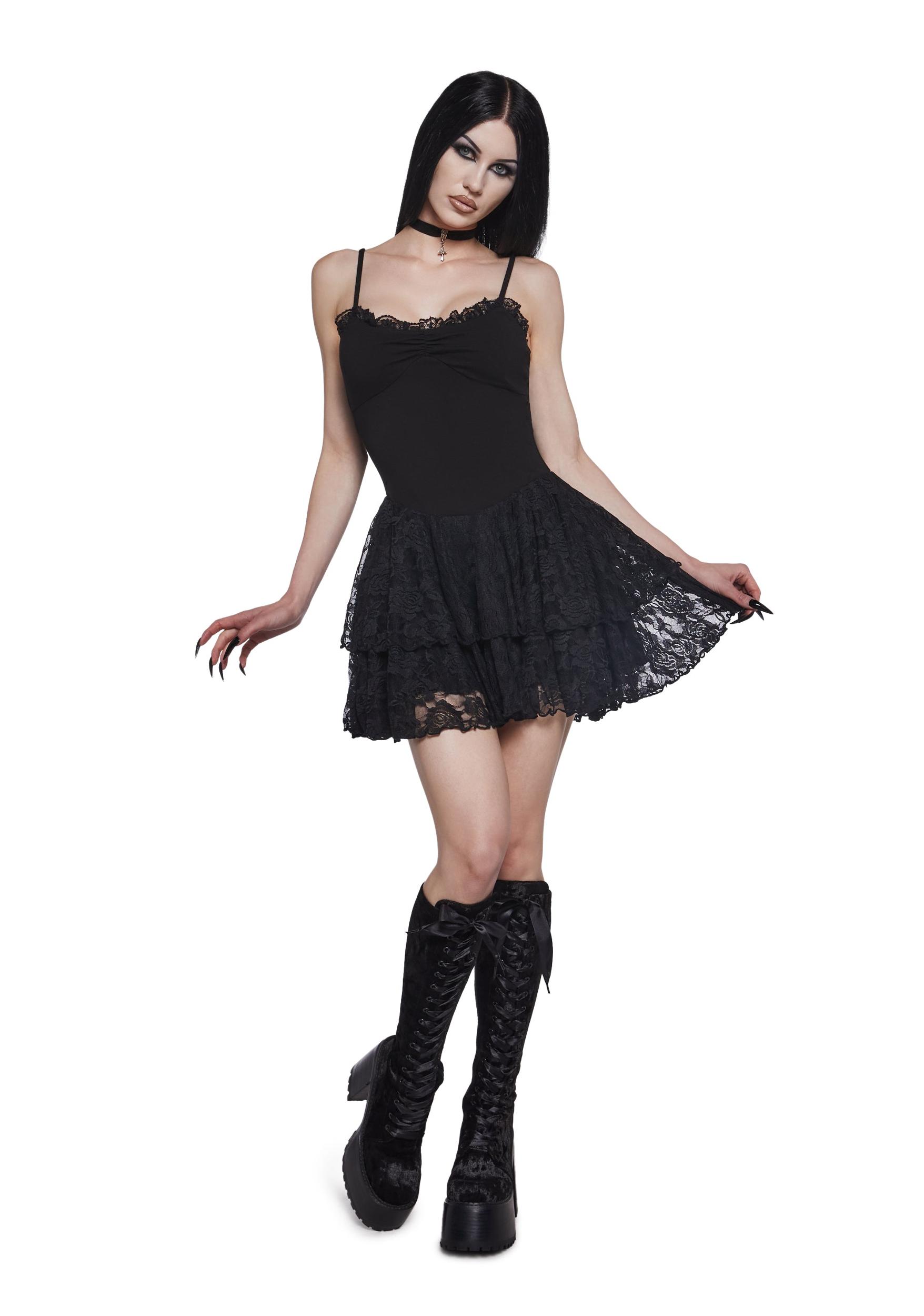 Captivating Horror Mini Dress Product Image
