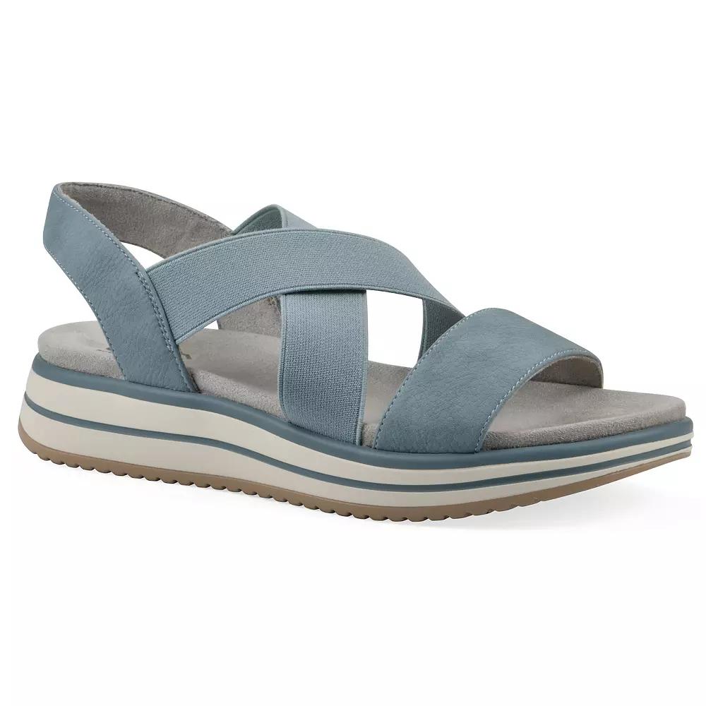 Cliffs by White Mountain Hapley Women's Athleisure Sandals, Size: 7, Mid Blue Nubuck Product Image