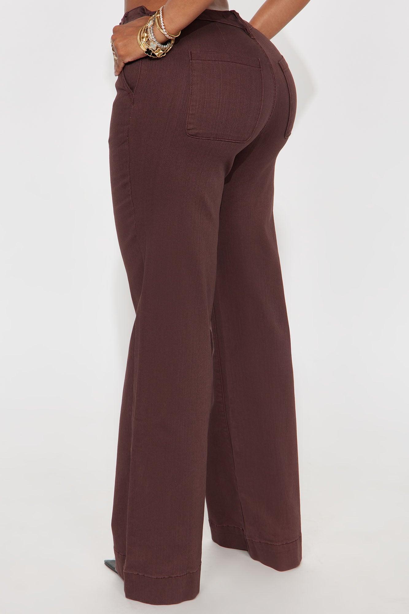 Margot Classic Color Trouser Jean - Brown Female Product Image