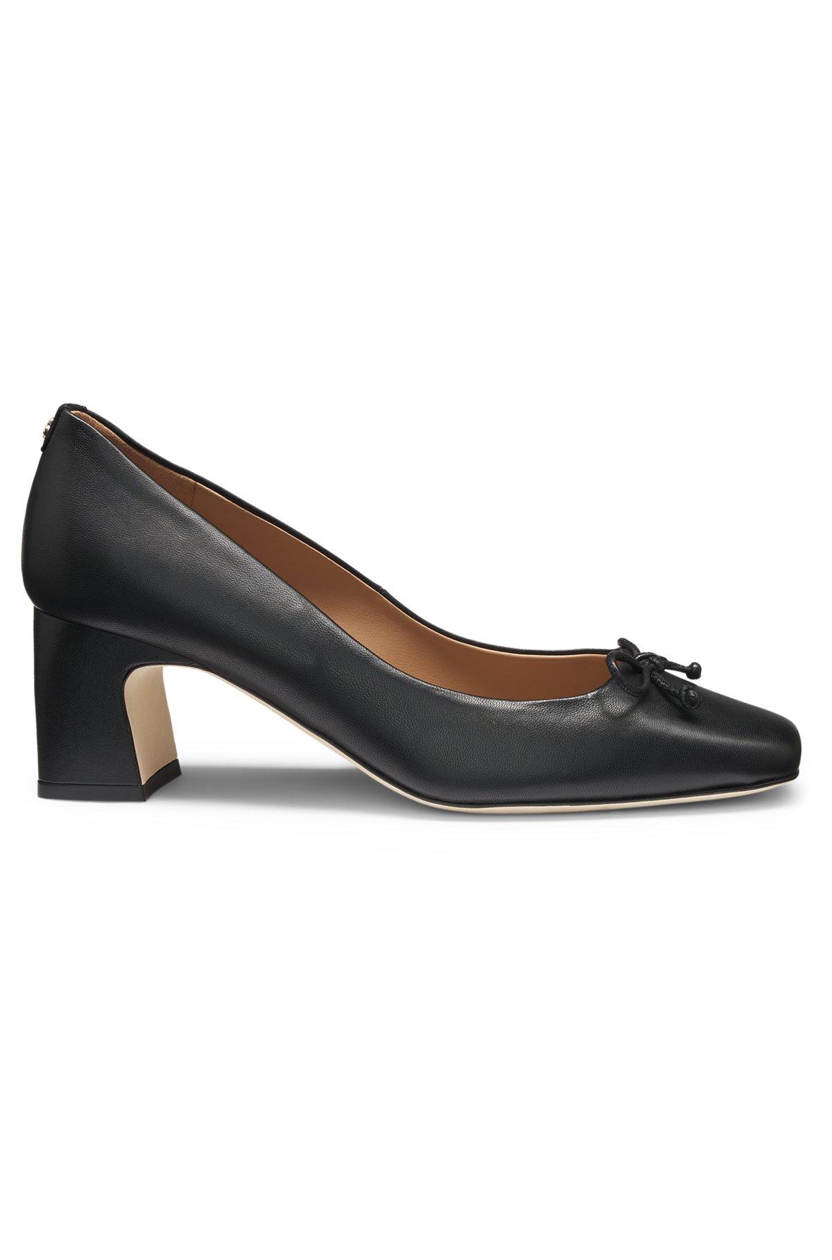 Heeled pumps in nappa leather with Double B monogram Product Image