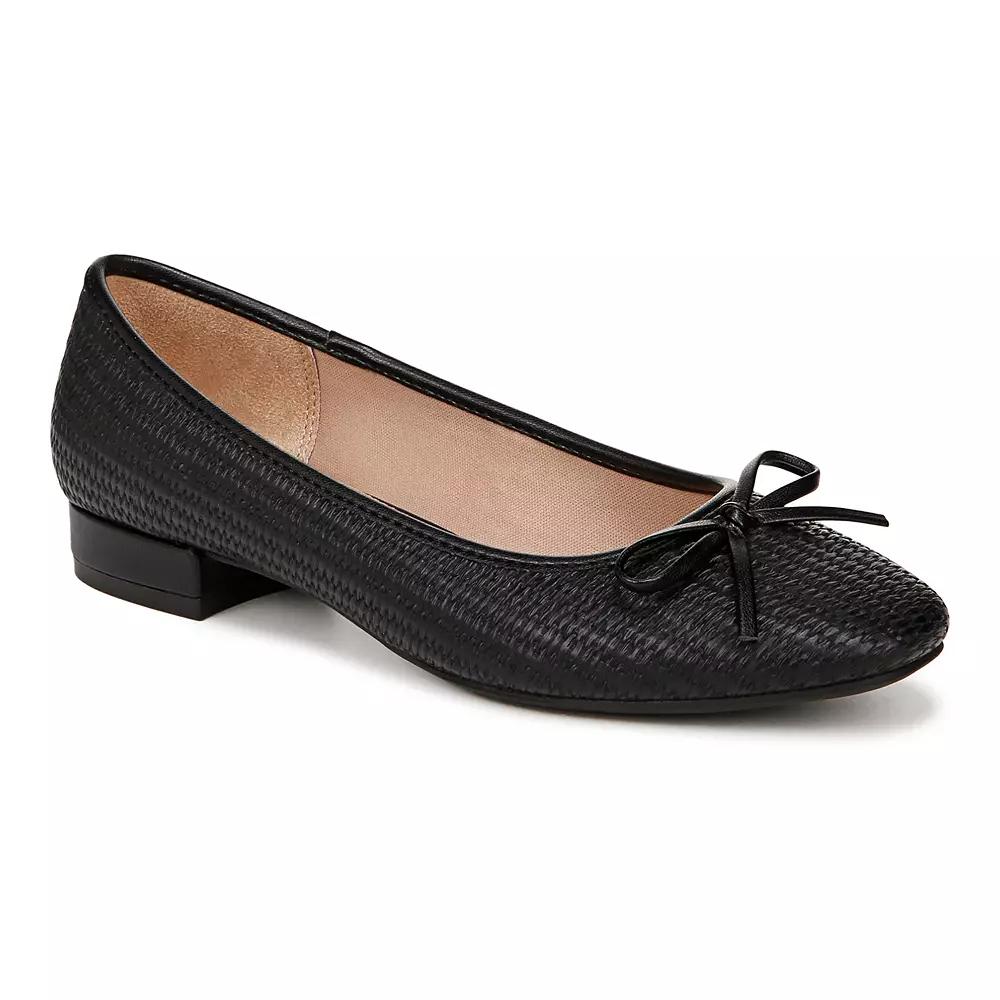 LifeStride Cheers Women's Woven Flats, Size: 8.5 Wide, Black Faux Product Image