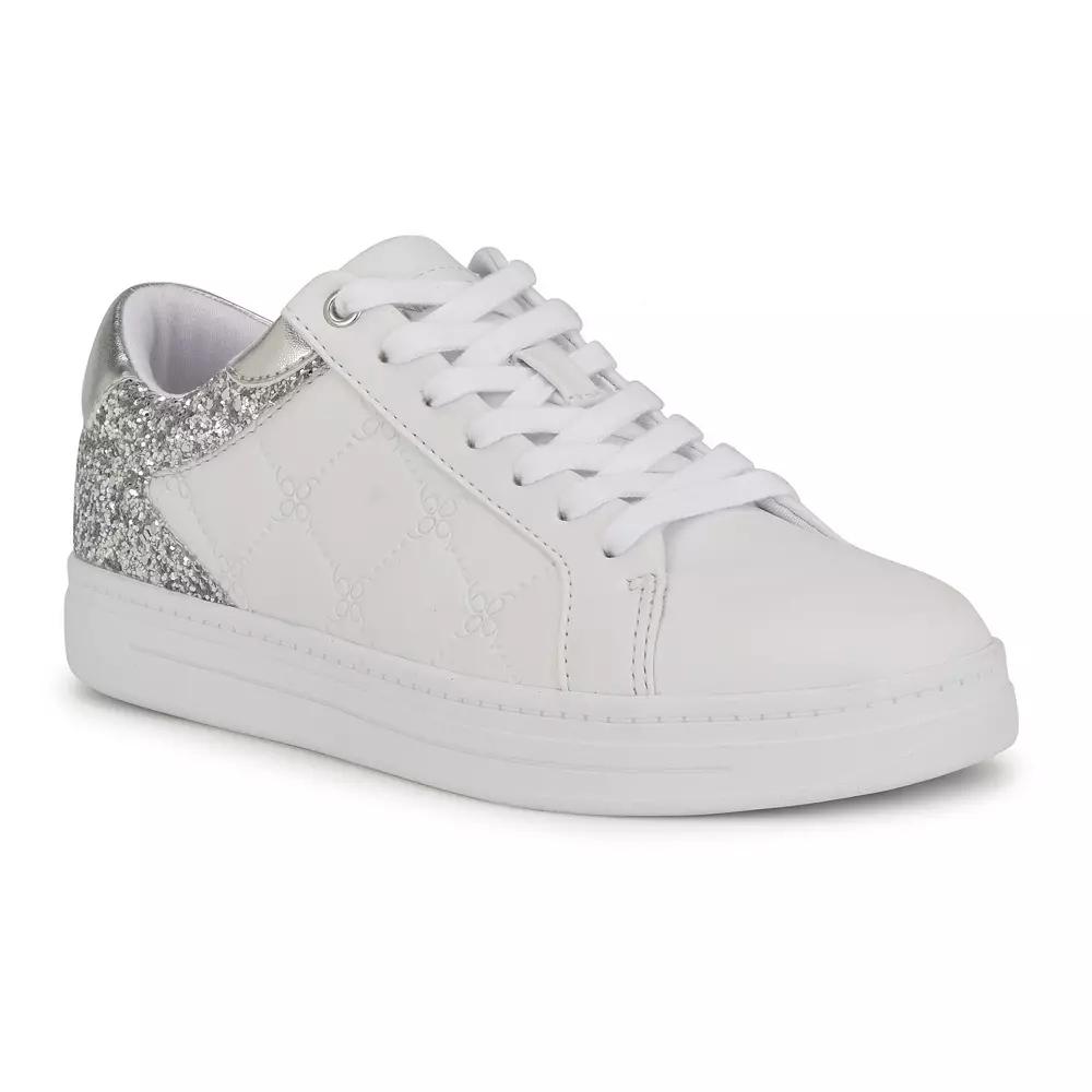 Nine West Paulete Women's Platform Sneakers, Size: 5.5, White Silver Team Product Image