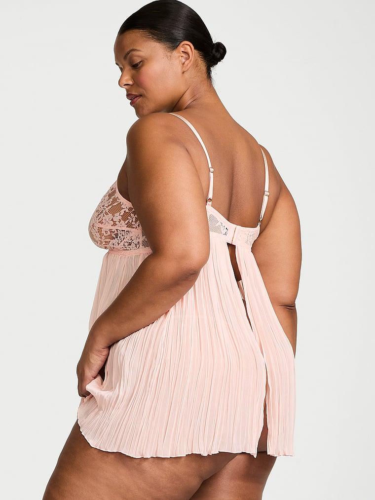 Dare to Dream Lace Pleated Babydoll Set Product Image