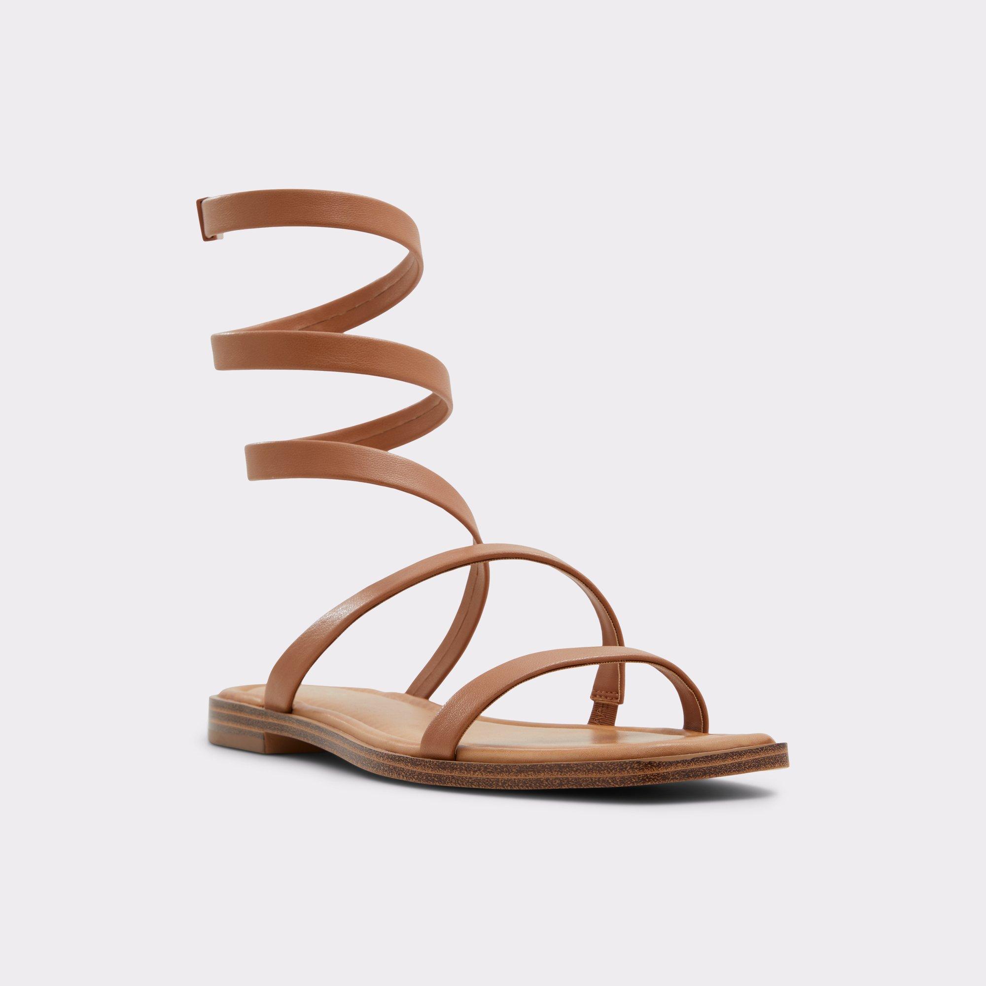 Spinella Medium Brown Women's Flat Sandals | ALDO US Product Image