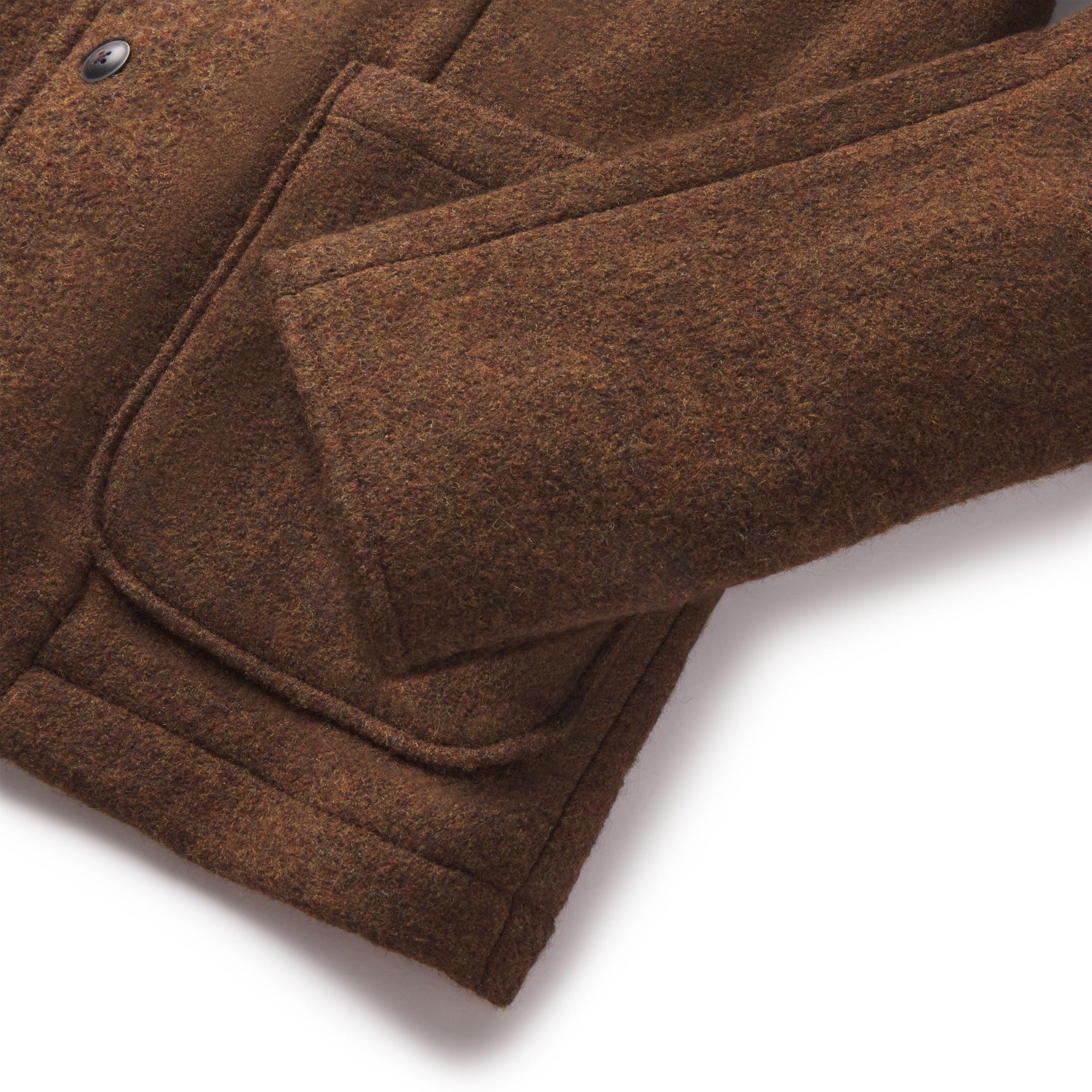 Burnham Knitted Wool Blazer - Tweedy Brown Product Image