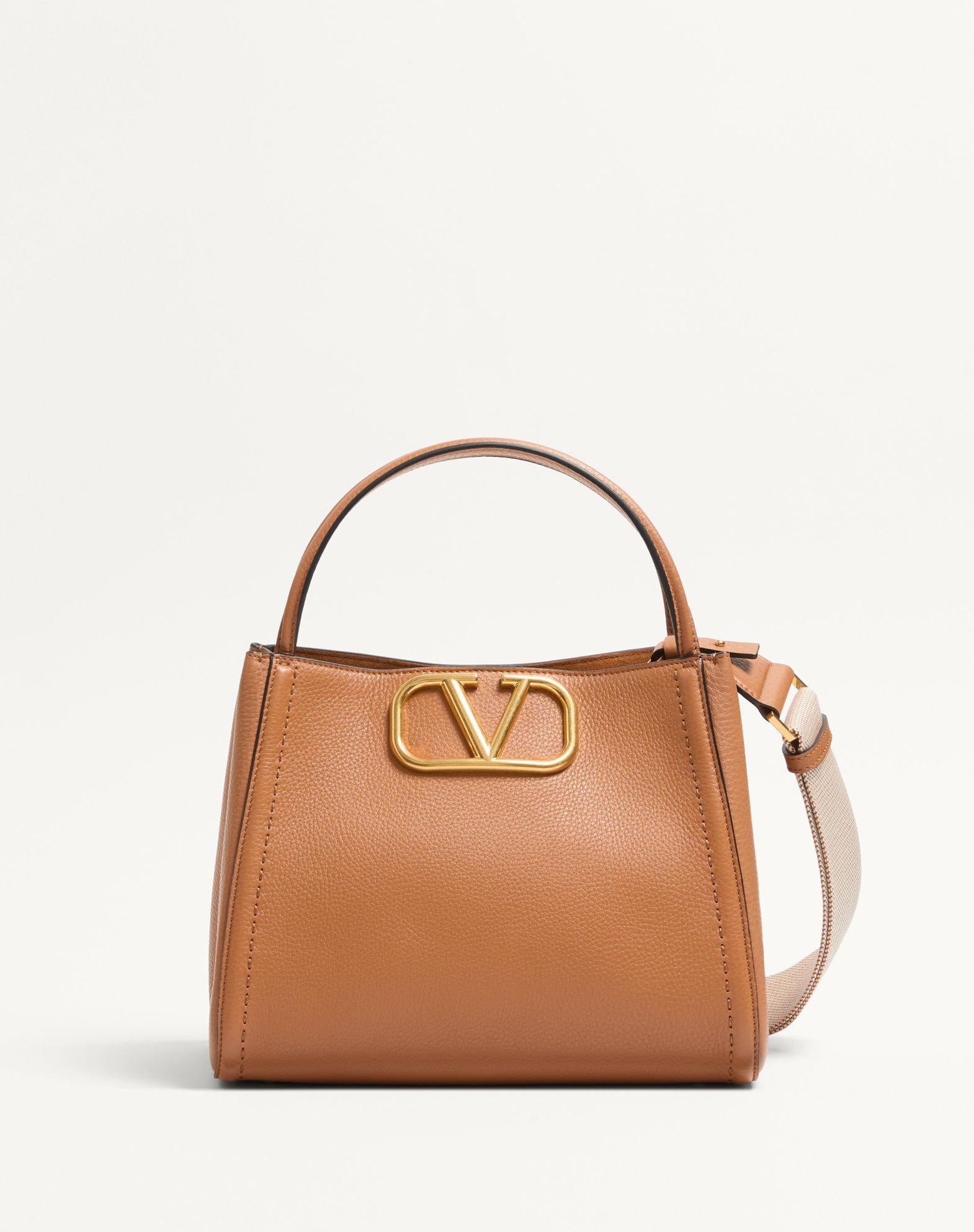 Valentino Garavani Alltime Medium Handbag In Grainy Calfskin Product Image