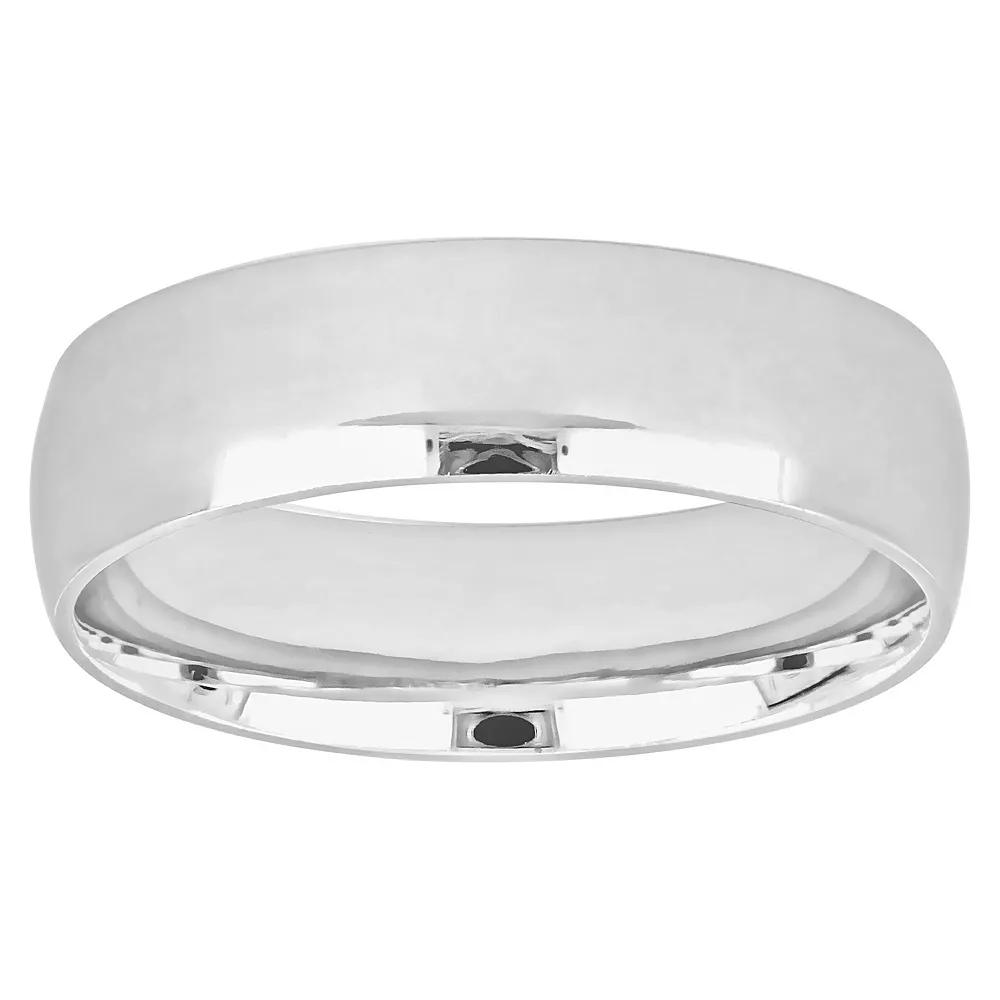 Stella Grace 14k White Gold 6 mm Polished Wedding Band, Women's,  Product Image