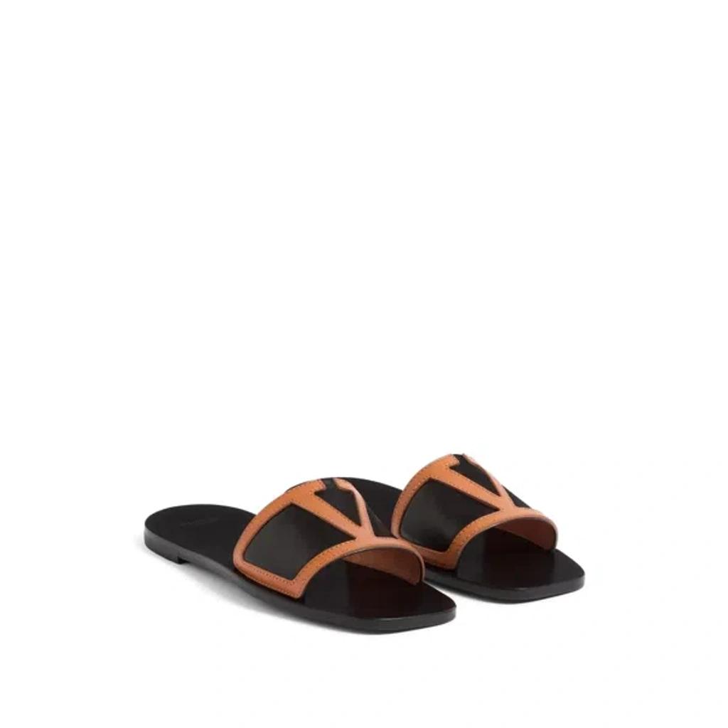 VALENTINO GARAVANI Viva Superstar Slide Sandal In Nappa Leather In Black Product Image