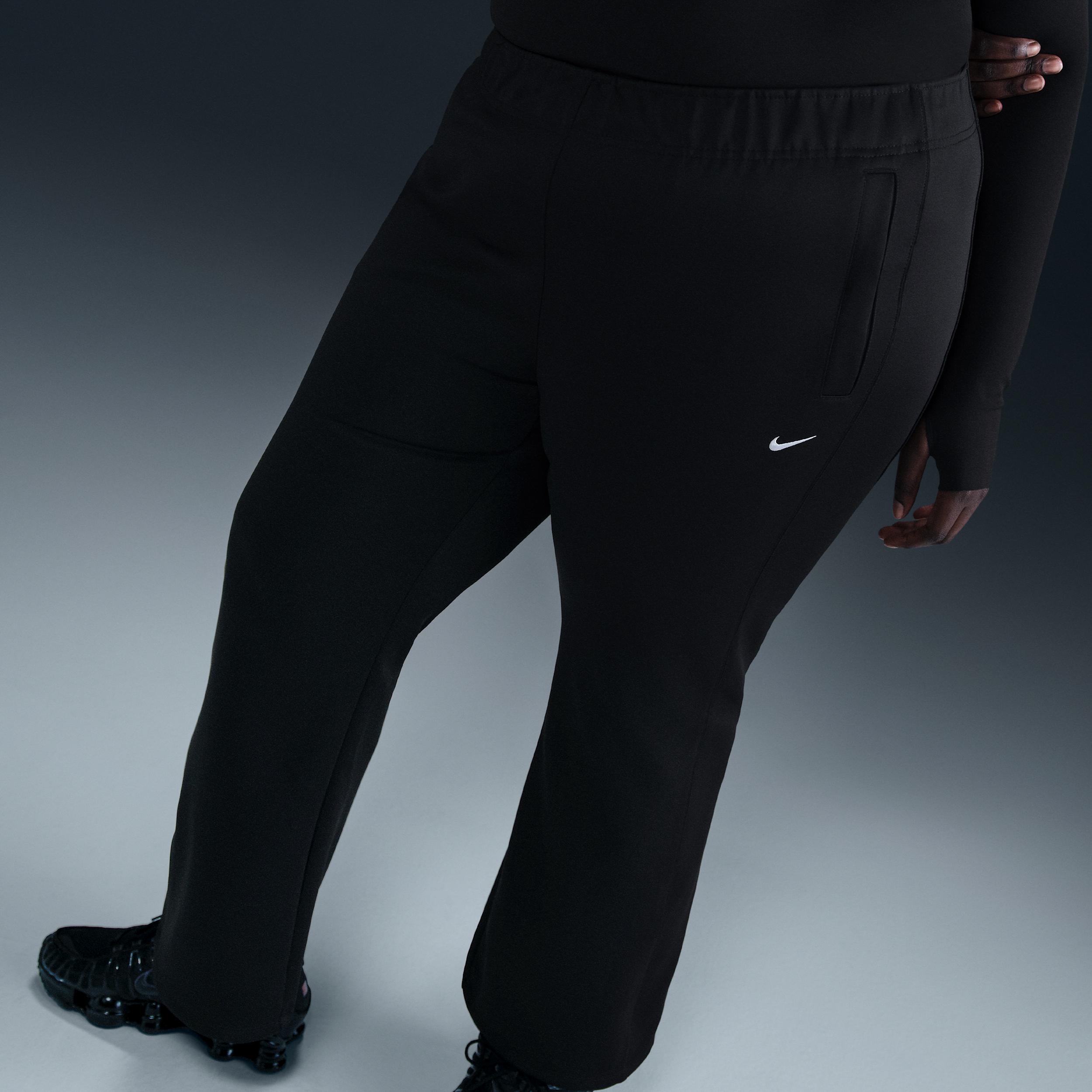 Womens Nike Sportswear Windrunner Mid-Rise Slim Knit Pants (Plus Size) | HJ1018-010 Product Image