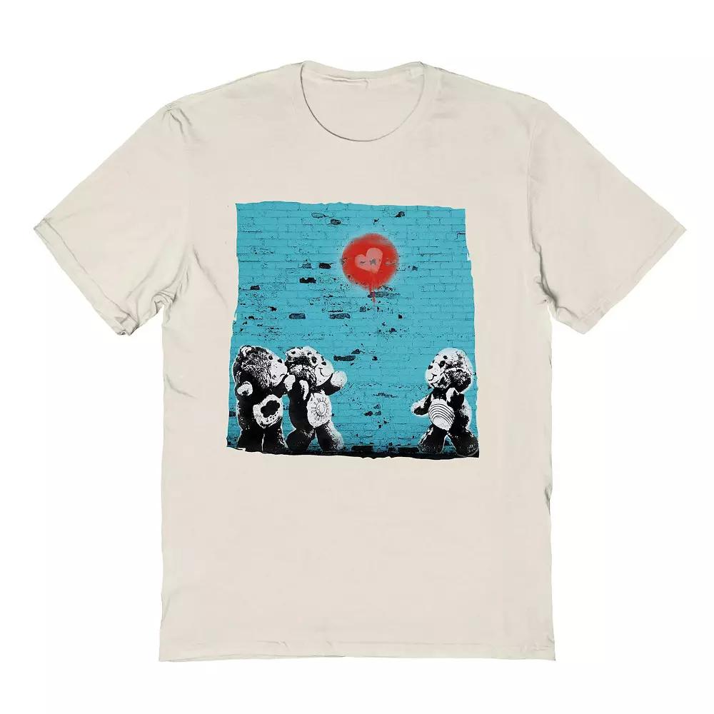 Men's Care Bears Love Heart Wall Valentine's Day Graphic Tee, Adult Unisex,  Product Image