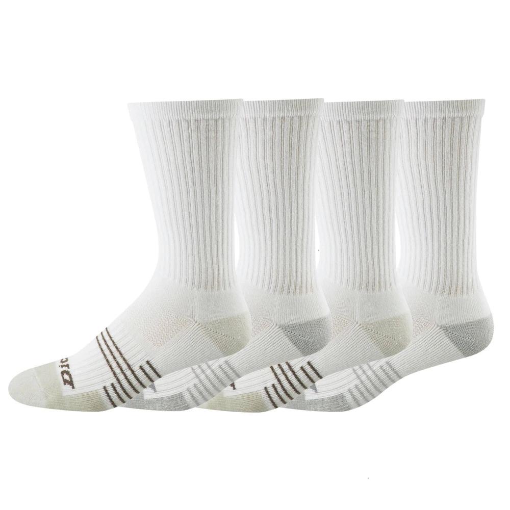 Dickies Men's 4pk HYDRO-COOL Crew Socks - White 6-12: Tagless, Knit Fabric Product Image