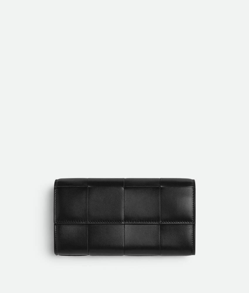 Women's Cassette Large Flap Wallet in Black Product Image