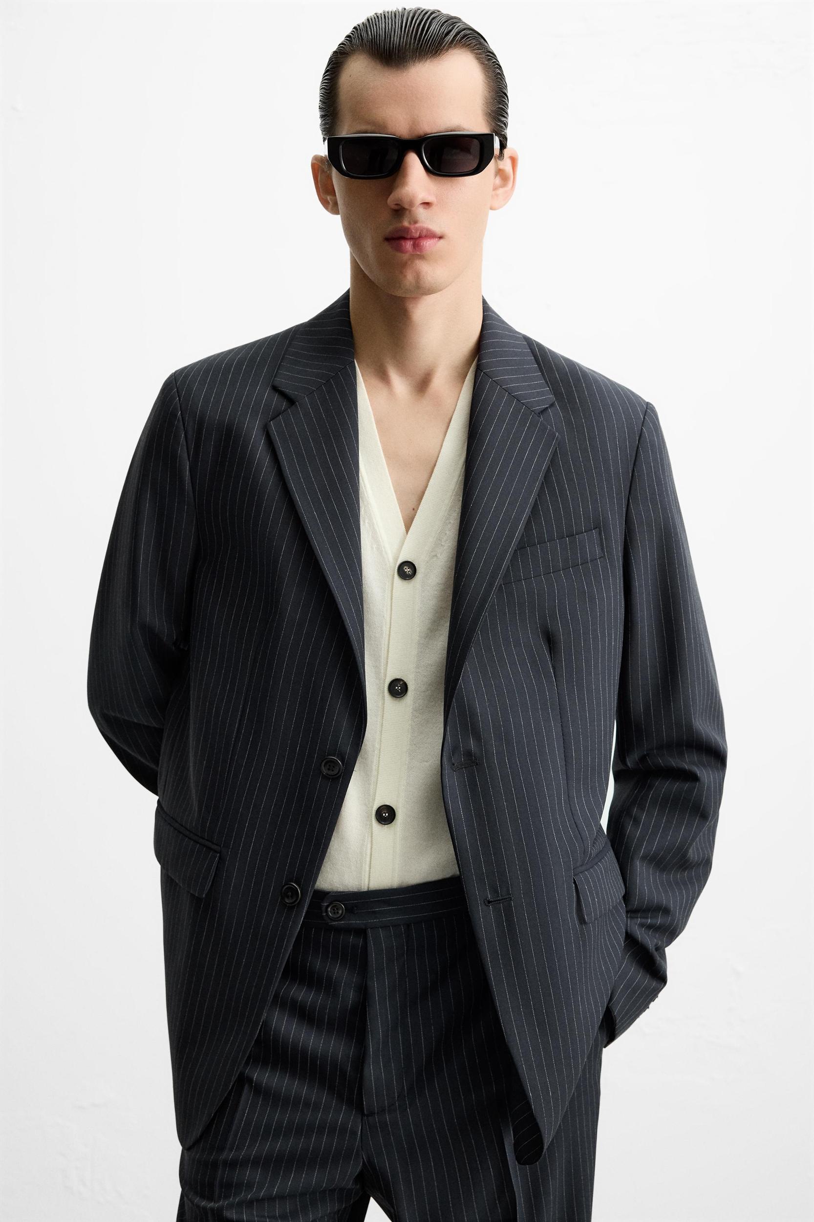 PINSTRIPE SUIT JACKET Product Image