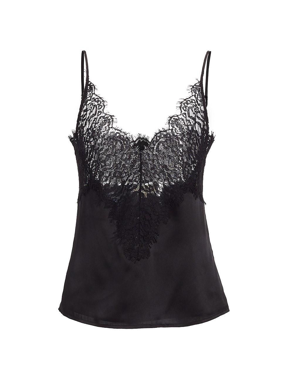 Womens Priya Silk & Lace Tank Product Image