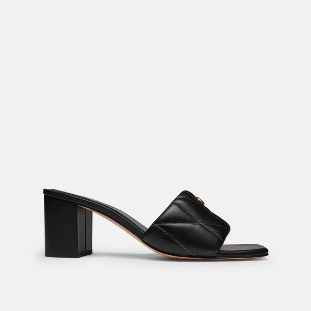 Holly Block Heel Sandal With Quilting Product Image