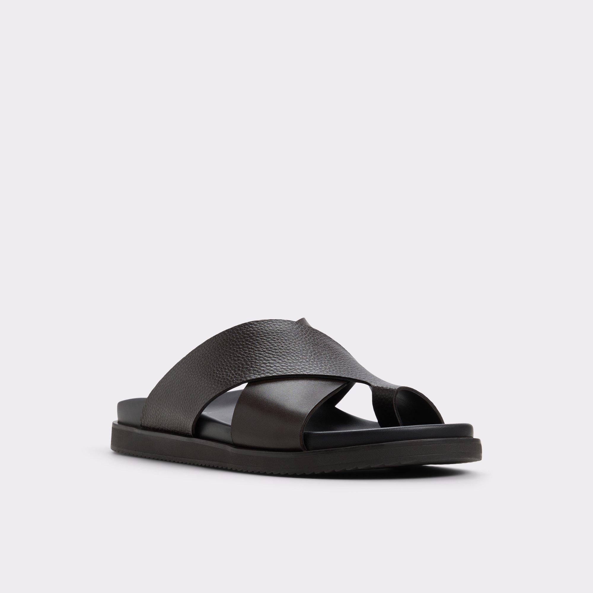 Darley Dark Brown Men's Sandals & Slides | ALDO US Product Image