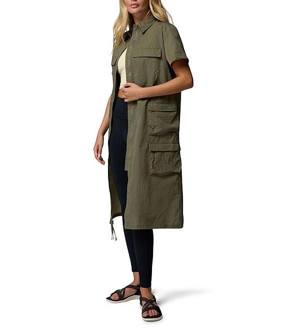 Columbia Elevated View Utility Point Collar Short Sleeve Pocketed Fit & Flare Dress Product Image