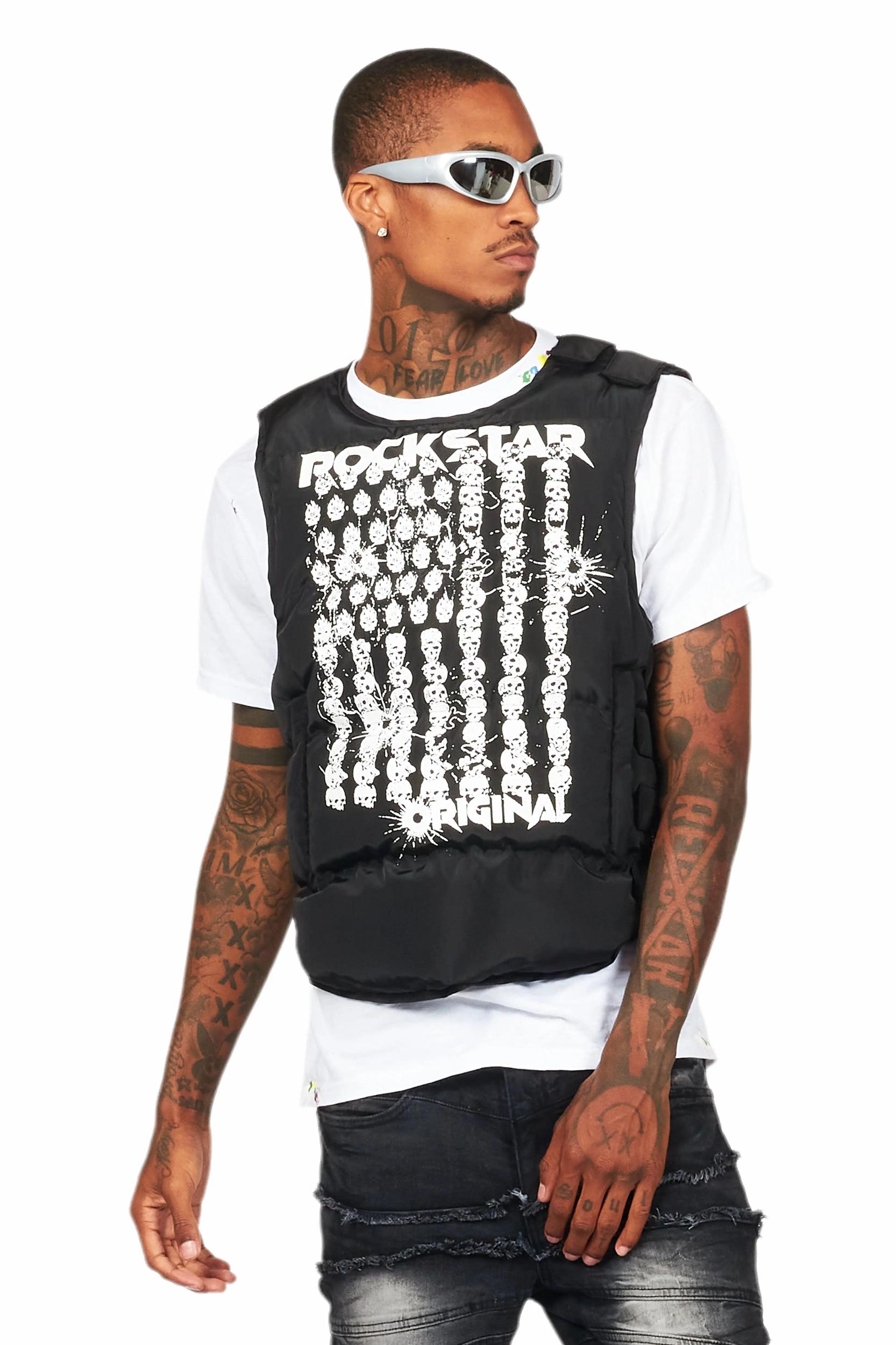 Morten Black Puffer Vest Male Product Image