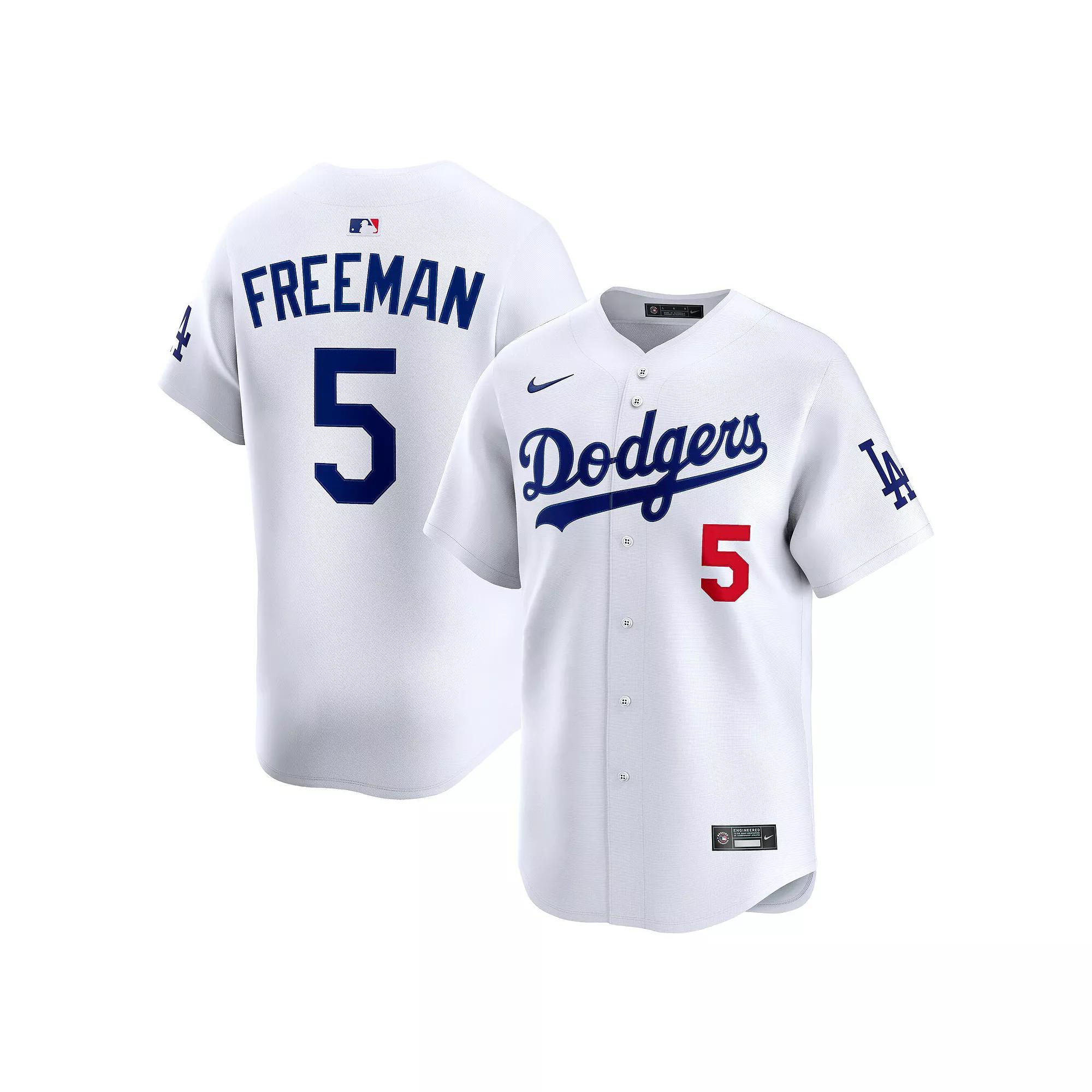 Men's Nike Freddie Freeman White Los Angeles Dodgers Alternate Limited Player Jersey, Size: Small Product Image