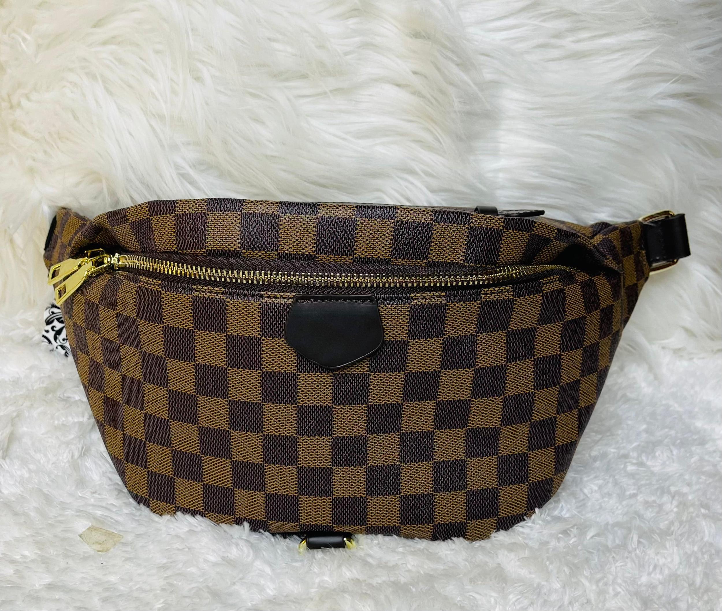 18579   Sasha London Check Fanny Pack Product Image